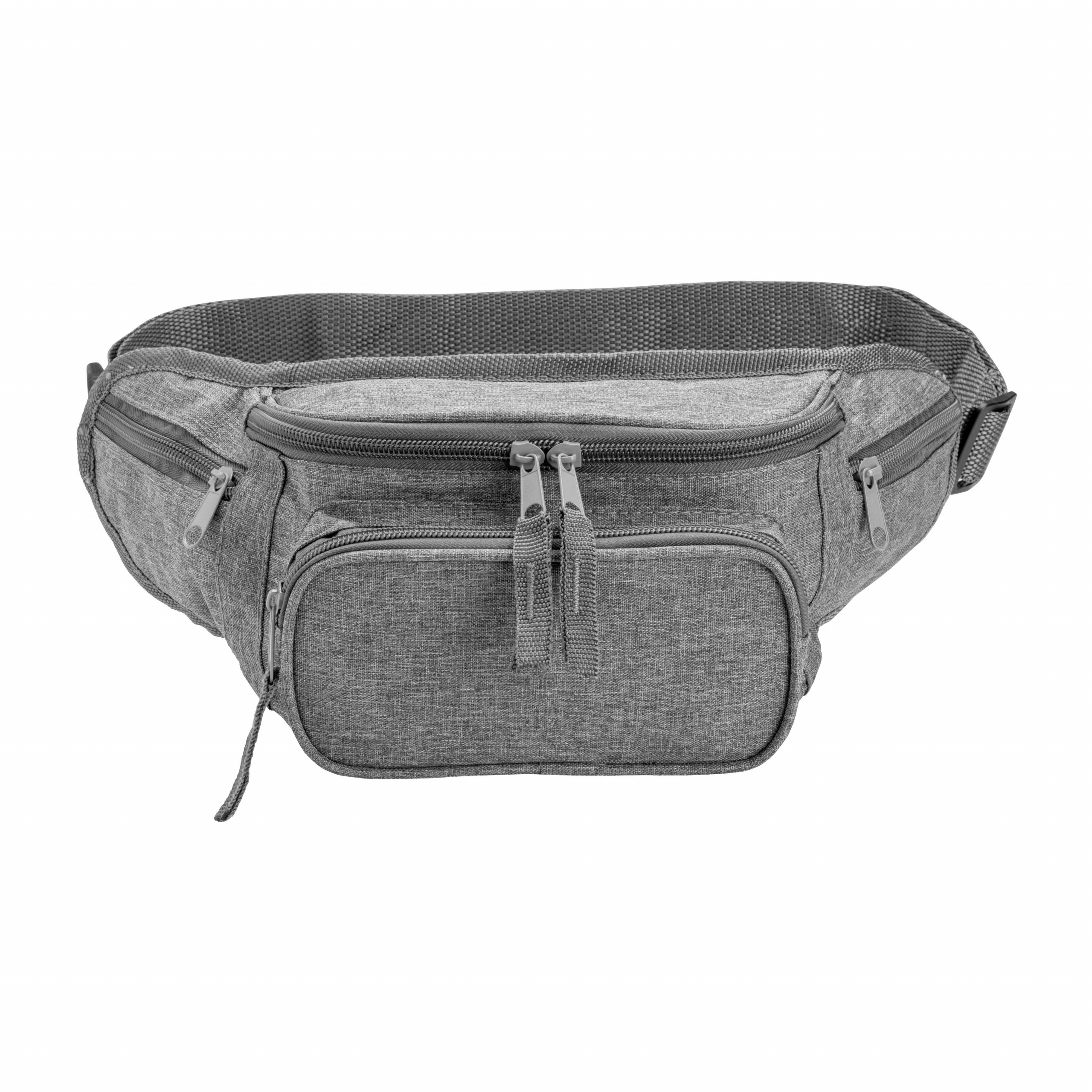 Riñonera con 5 compartimentos., Gris, , , ,