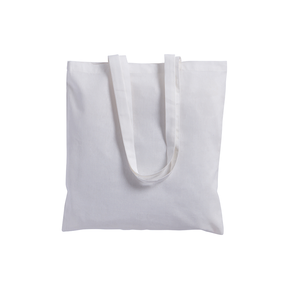 Bolsa de algodón, asas largas, Blanco, , , 135 GR M2,