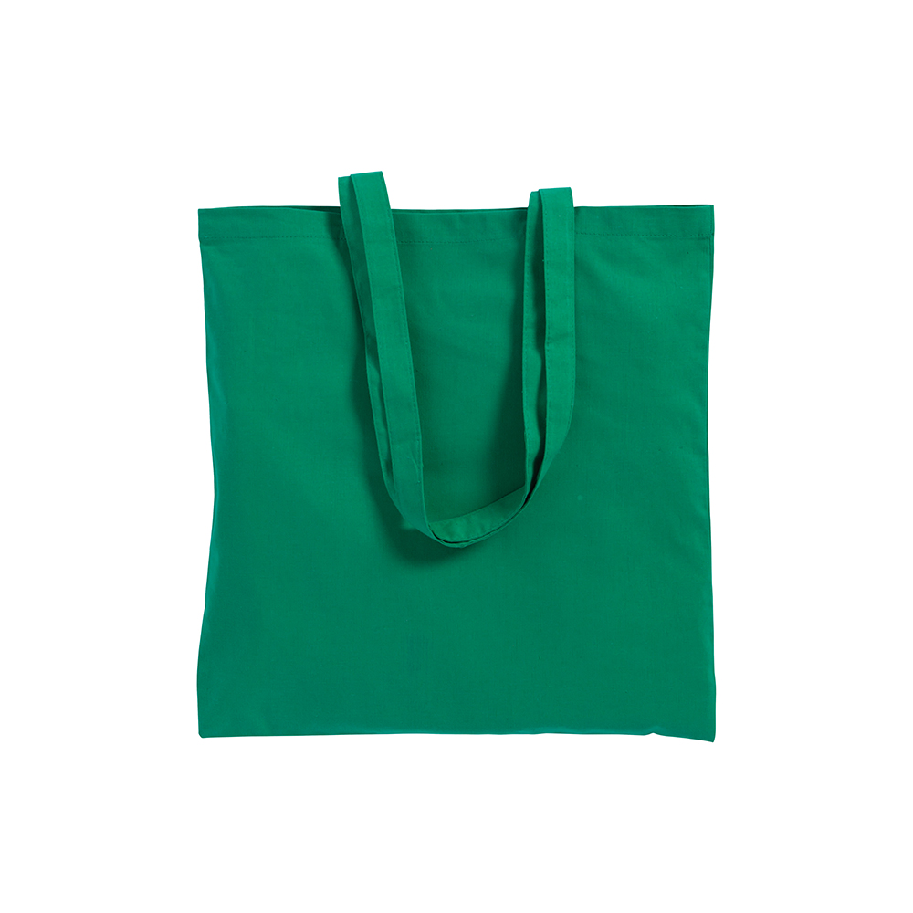 Bolsa de algodón, asas largas, Verde, , , 135 GR M2,
