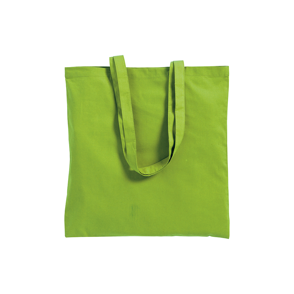 Bolsa de algodón, asas largas, Verde metz, , , 135 GR M2,