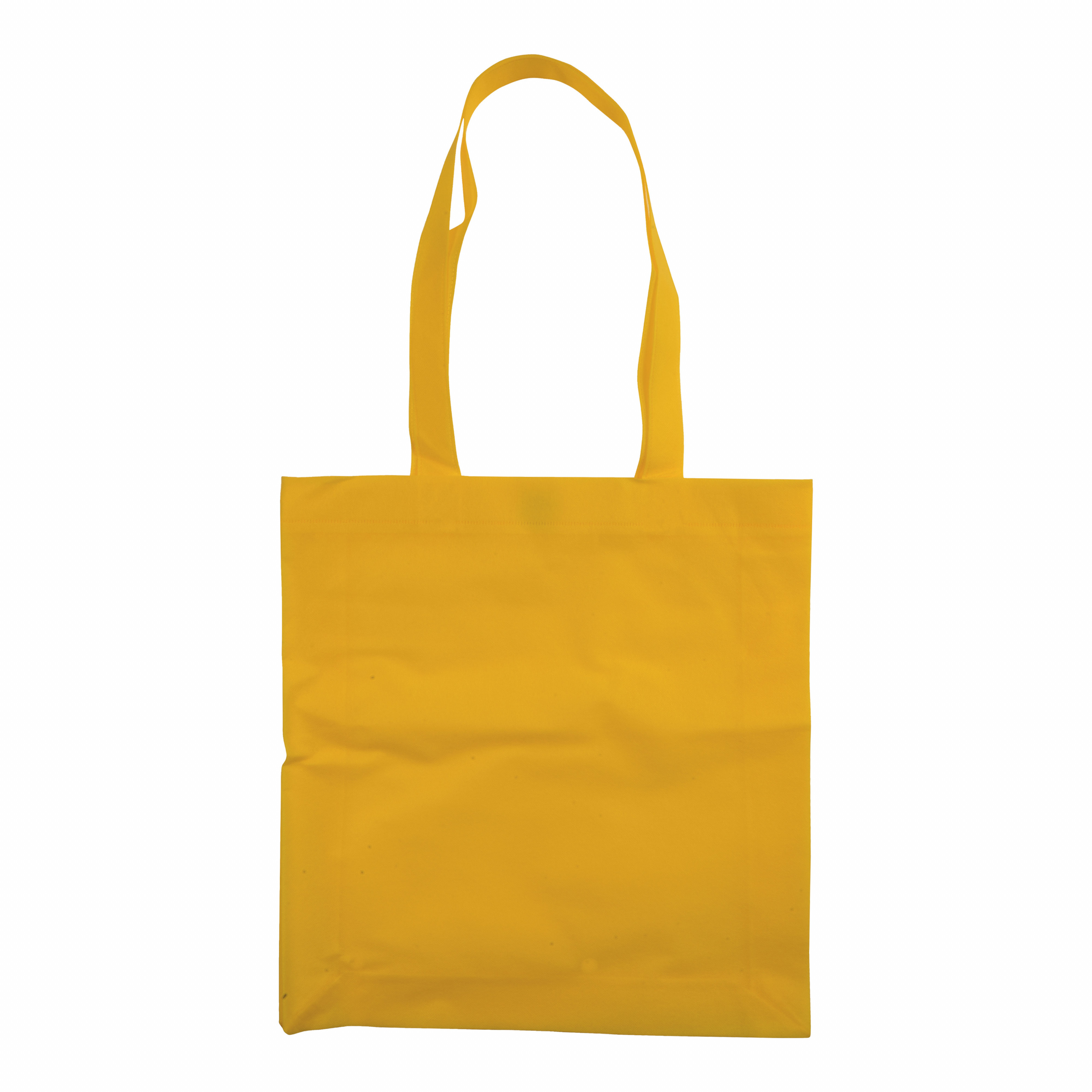 Bolsa de tejido sin tejer con asas largas., Amarillo, , , ,