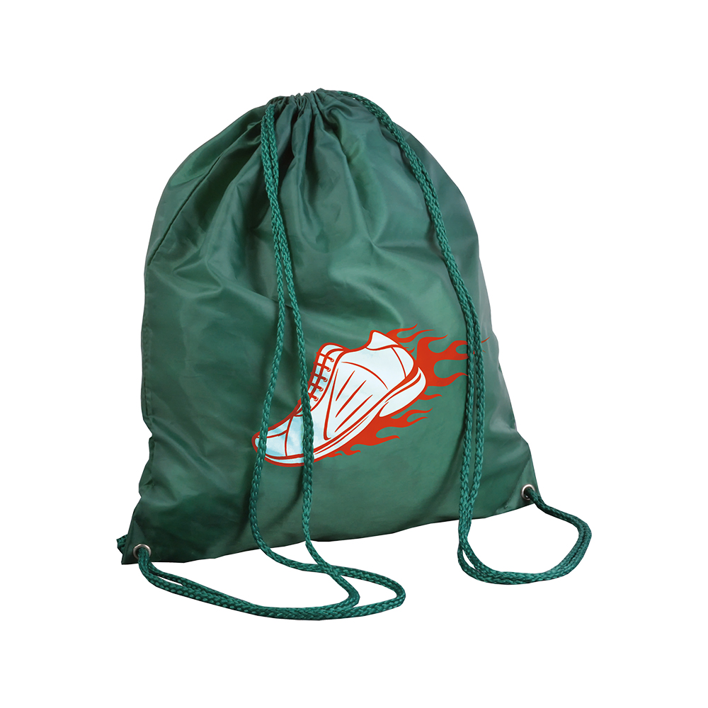 Mochila de poliéster 210T, Verde obsc, , , ,
