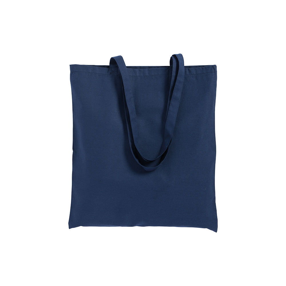 Bolsa de algodón  con asas largas., Azul, , , 220 GR M2,