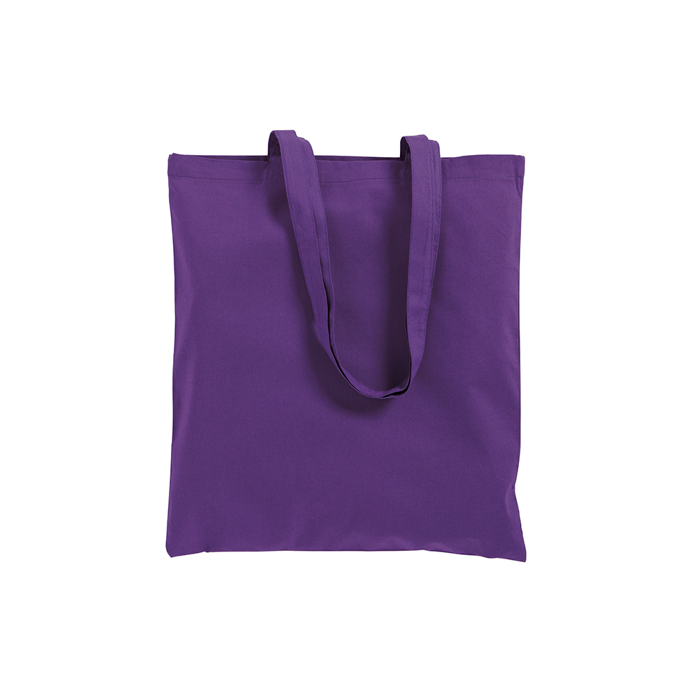 Bolsa de algodón  con asas largas., Viola, , , 220 GR M2,