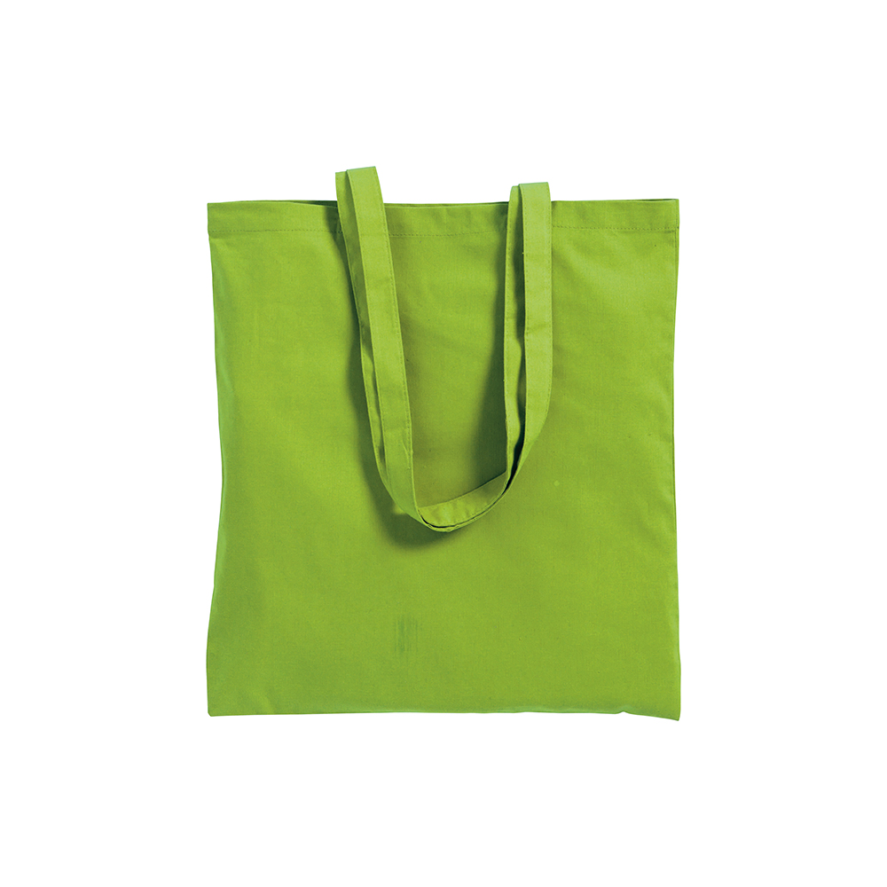 Bolsa de algodón  con asas largas., Verde metz, , , 220 GR M2,