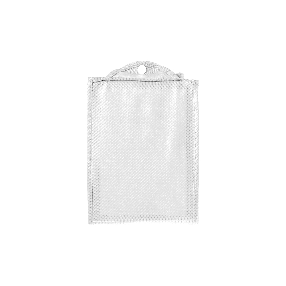 Bolsa plegable de tejido sin tejer., Blanco, , , 80 G/M2,
