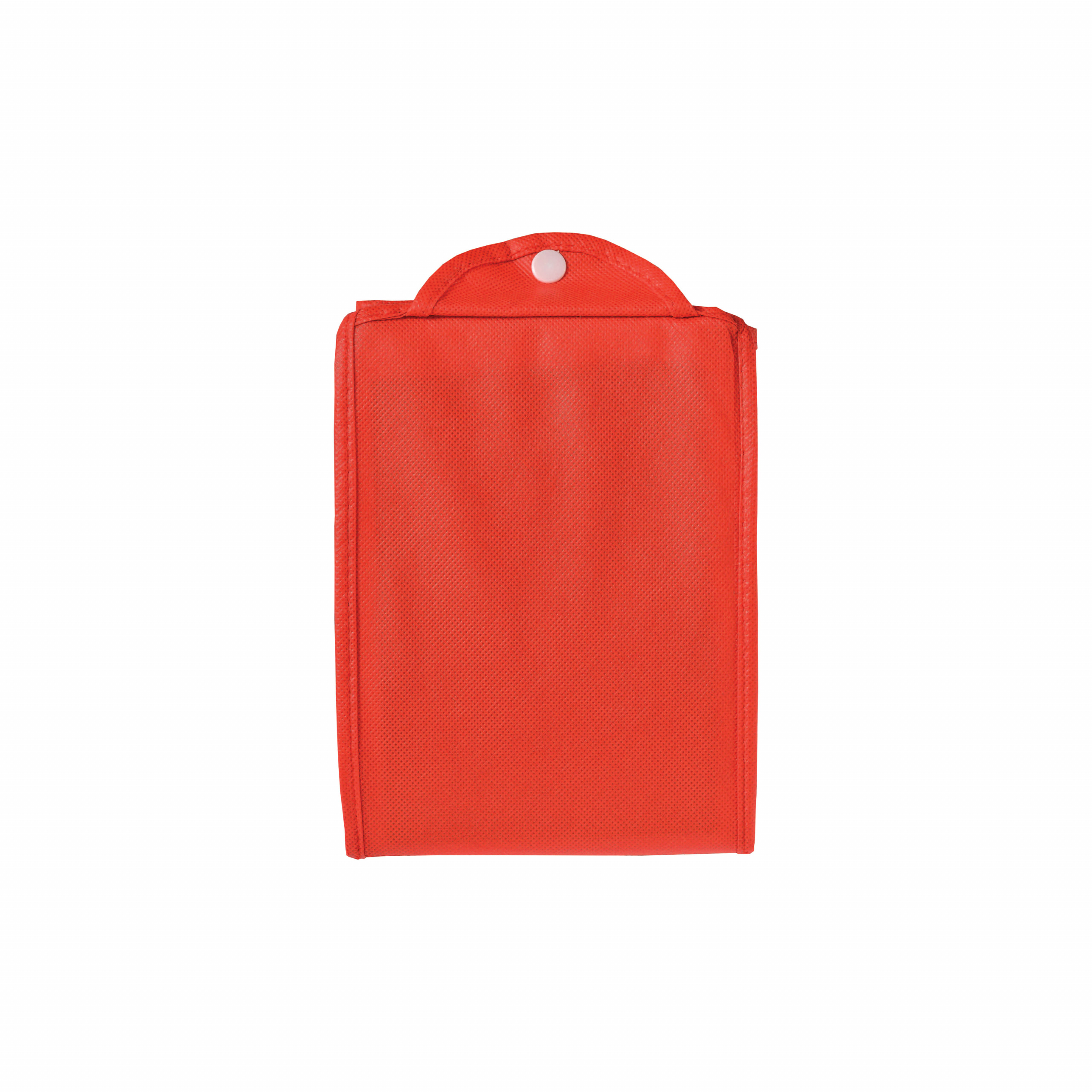 Bolsa plegable de tejido sin tejer., Rojo, , , 80 G/M2,