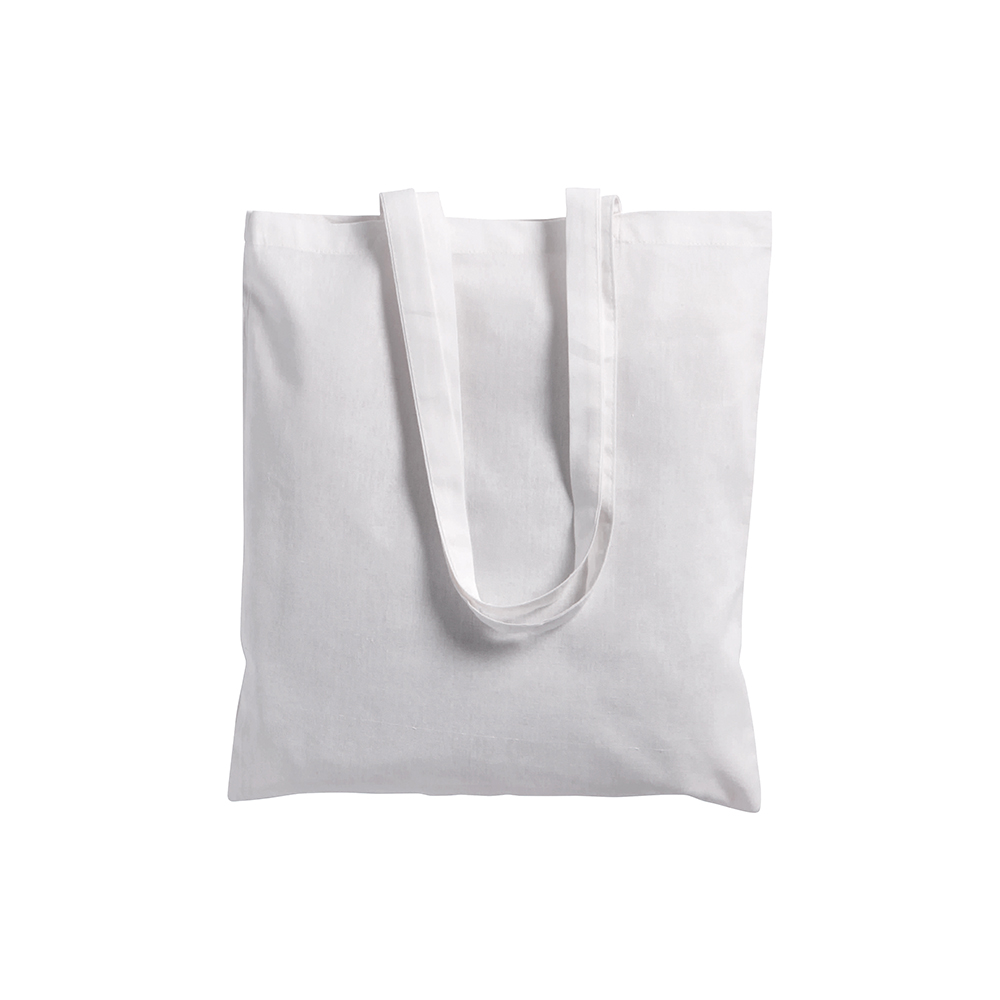 Bolsa de algodón con fuelle y asas de 65 x 3 cm., Blanco, , , 220 GR M2,