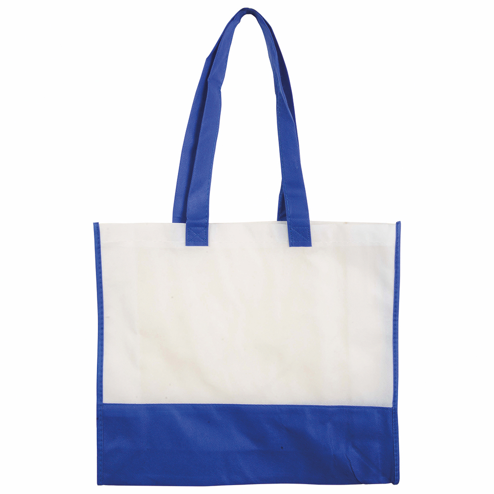 Bolsa bicolor de tejido sin tejer, Royal, , , ,