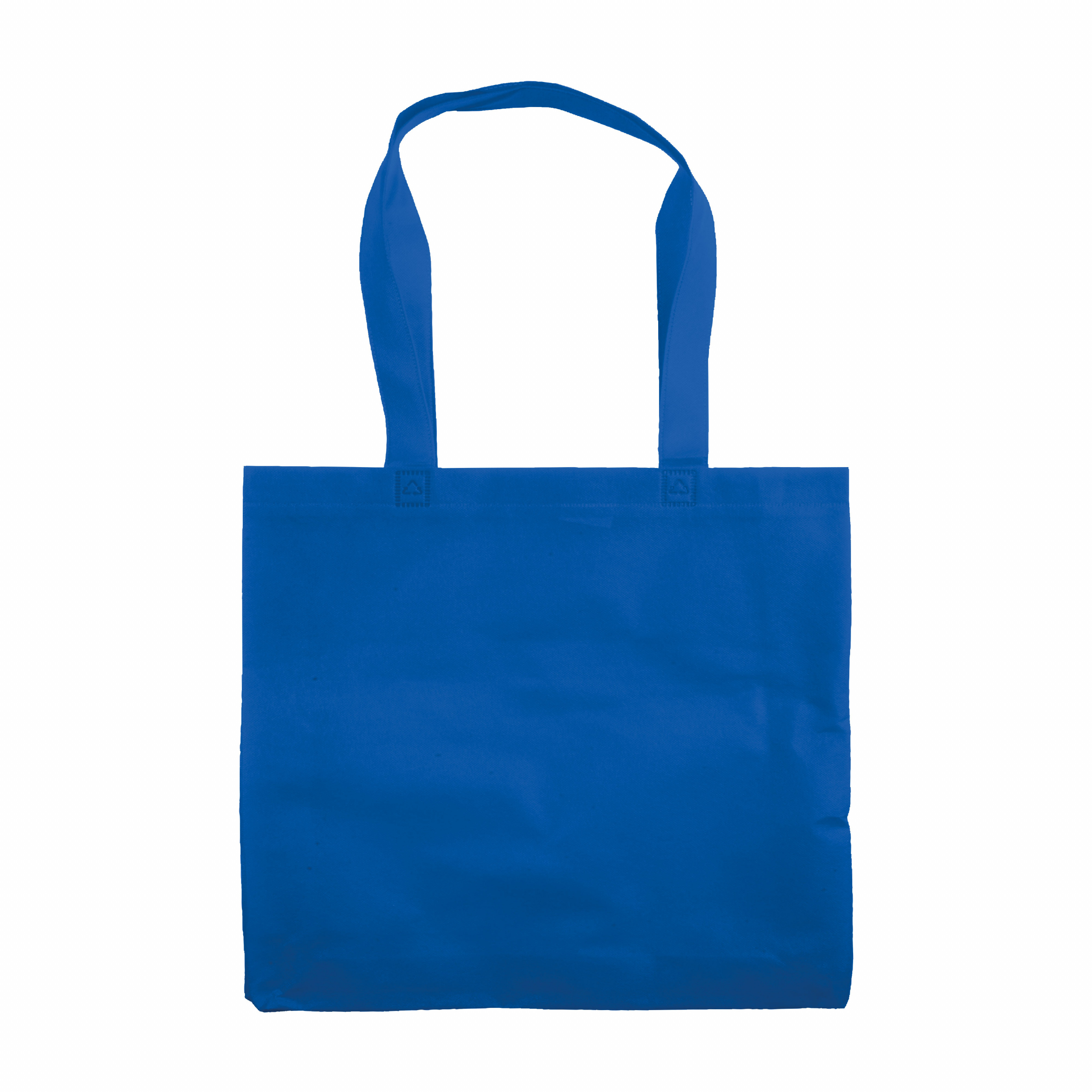 Bolsa de tejido sin tejer termosoldado, asas largas y fuelle, Royal, , , ,