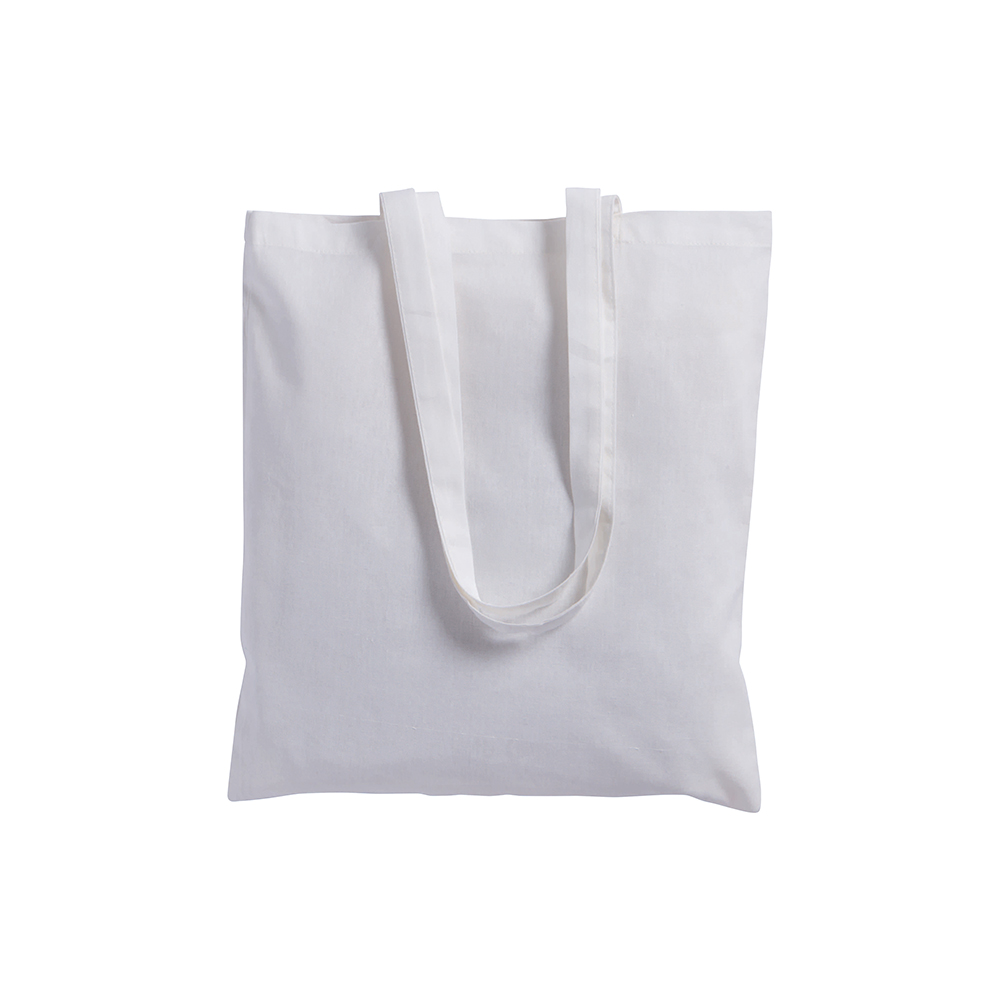 Bolsa de algodón, asas largas, Blanco, , , ,