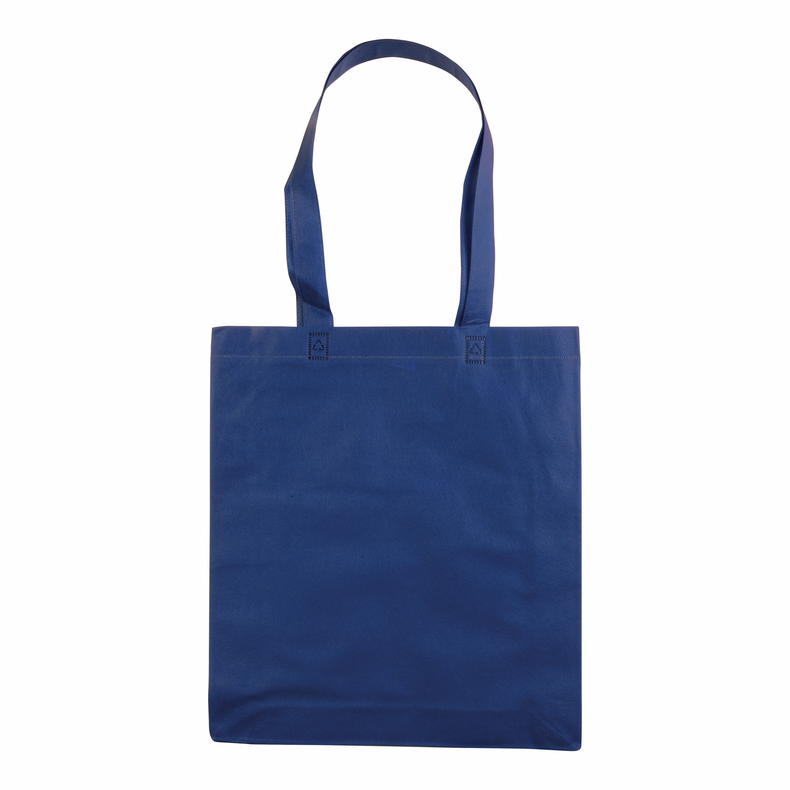 Bolsa de tejido sin tejer termosoldado, asas largas y fuelle, Royal, , , ,