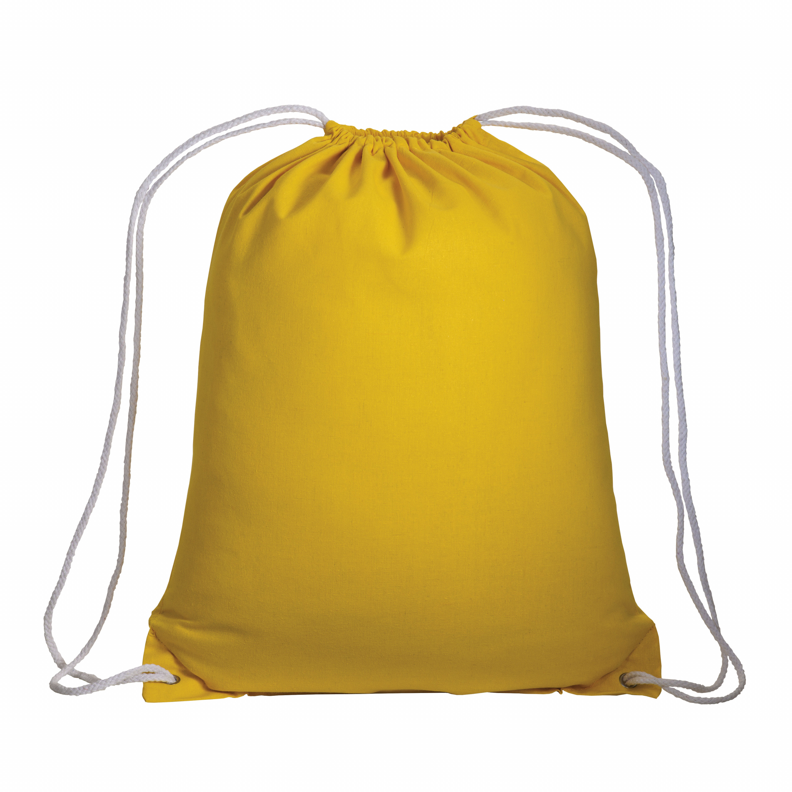Mochila de algodón 135 g/m2 con esquinas reforzadas, Amarillo, , , ,