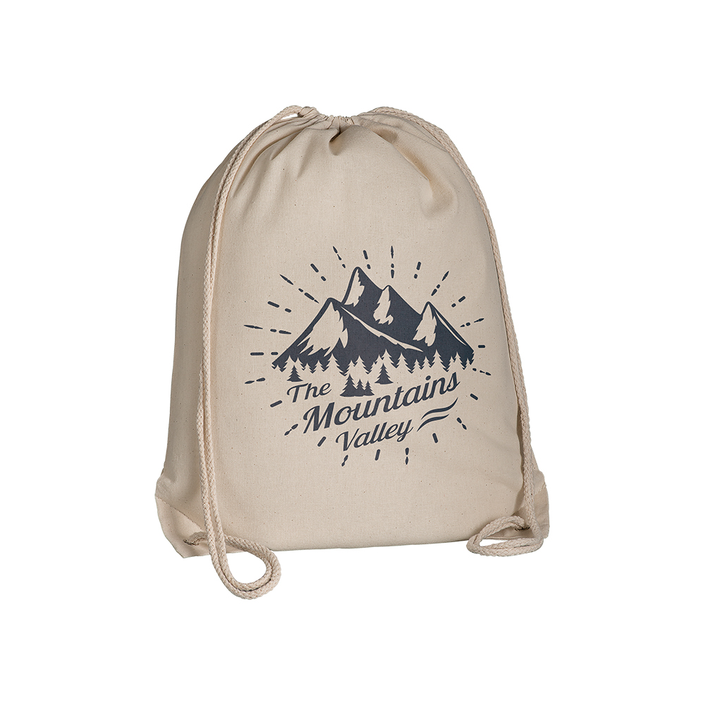 Mochila de algodón con esquinas reforzadas, Natural, , , ,
