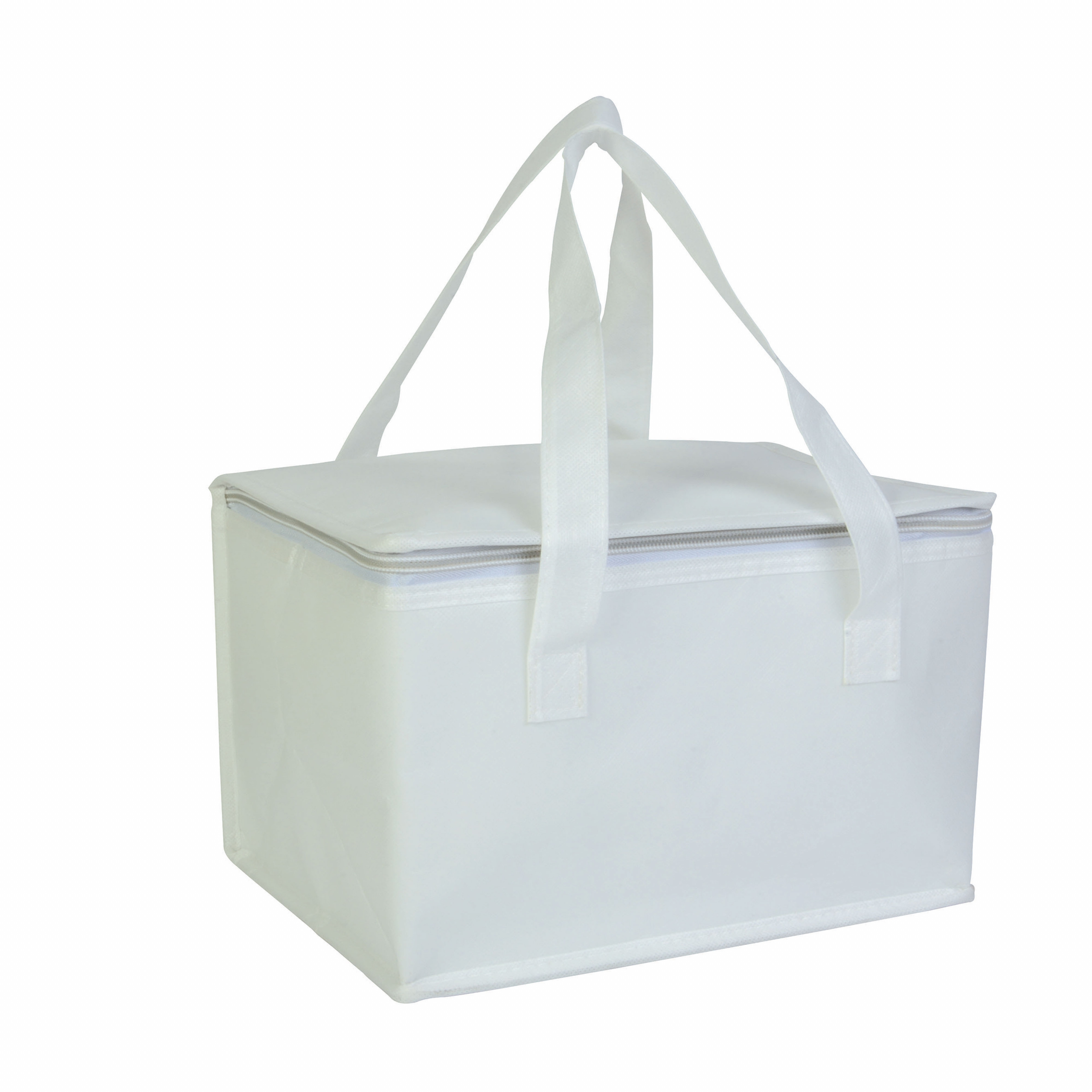 Bolsa termica en TNT laminado y plateado interna, Blanco, , , ,
