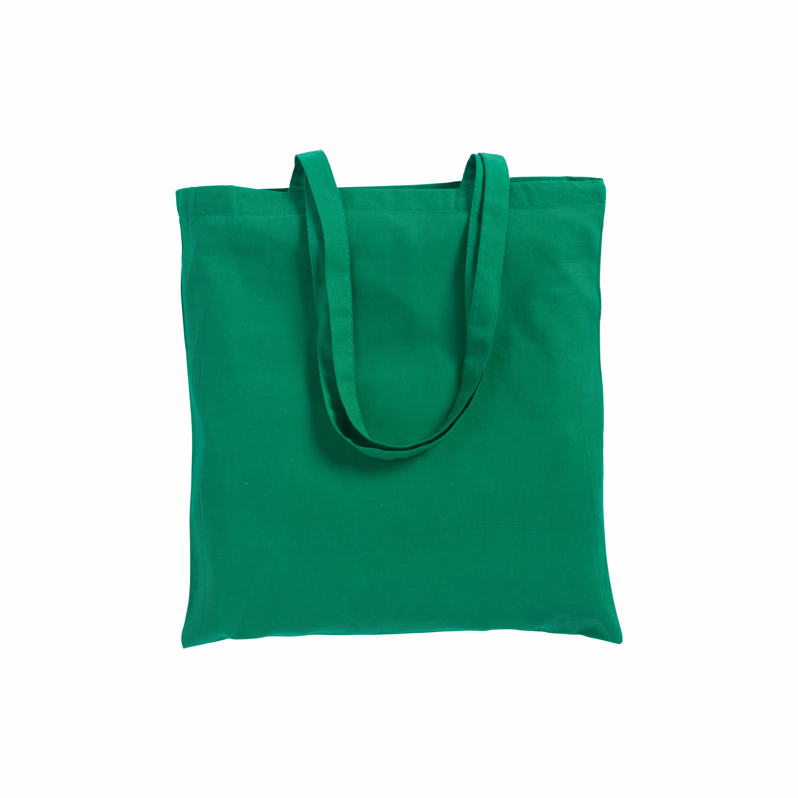 Bolsa de algodón, asas largas, Verde, , , ,