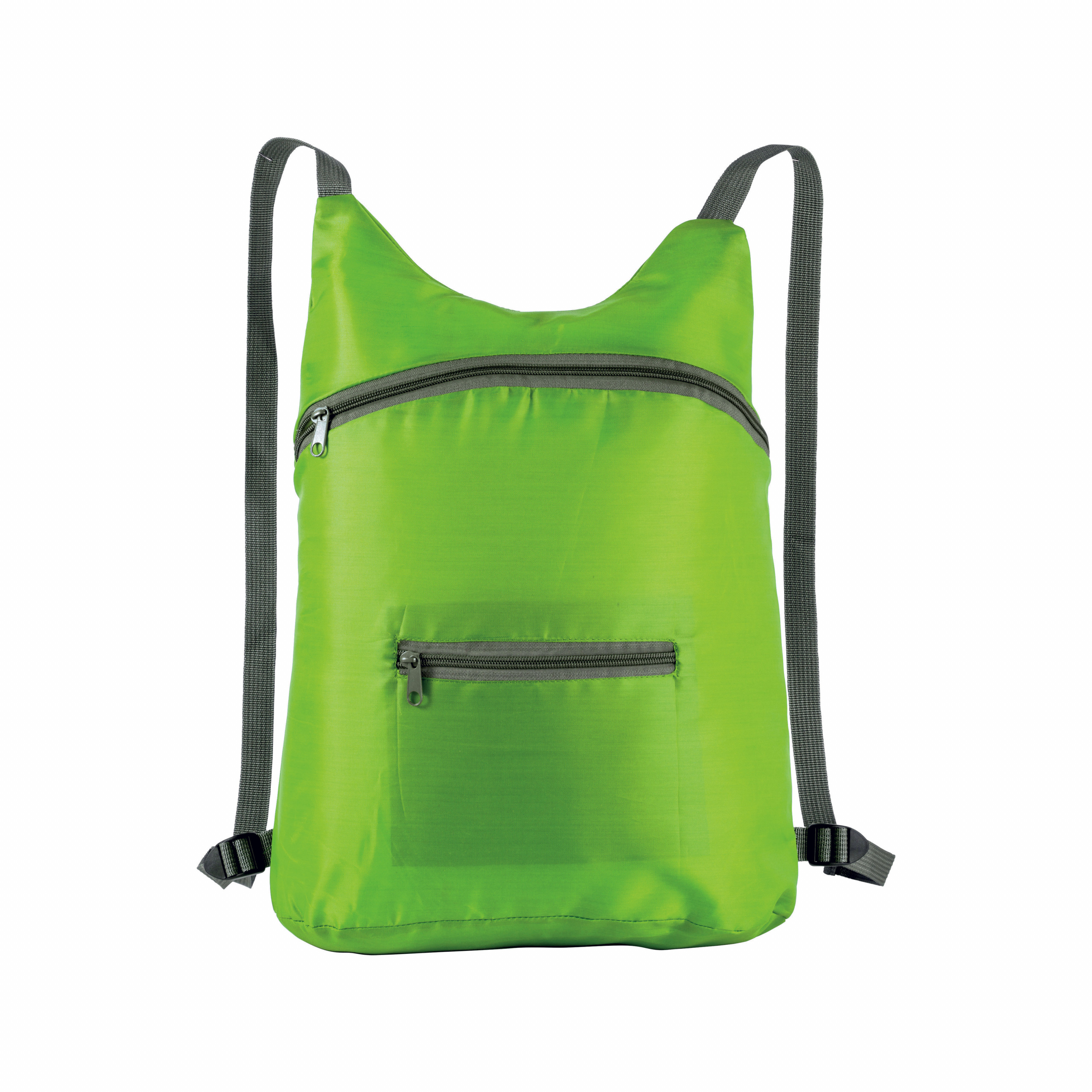 Mochila retráctil en un bolsillo, Verde metz, , , ,