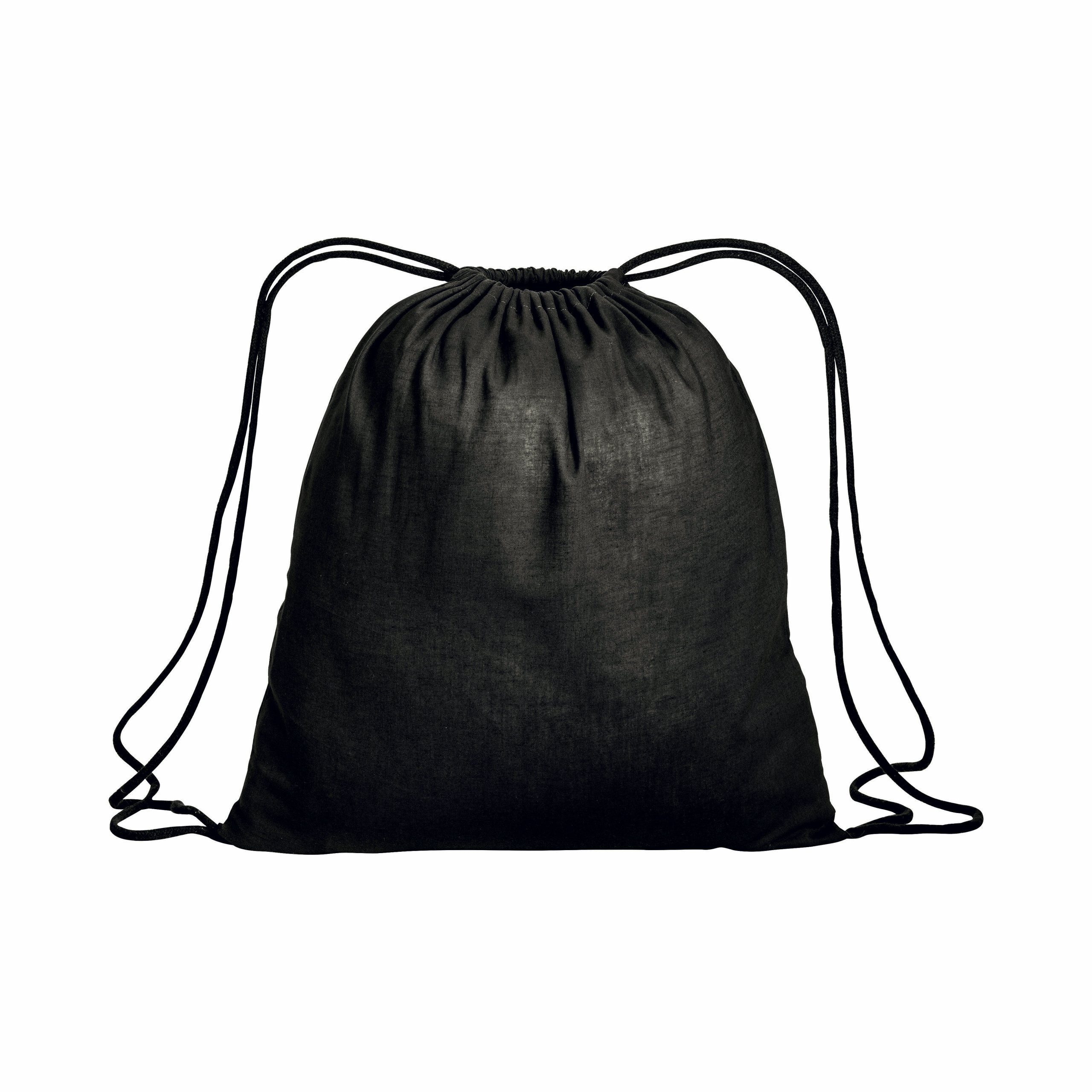 Mochila de algodón con esquinas reforzadas, Negro, , , ,