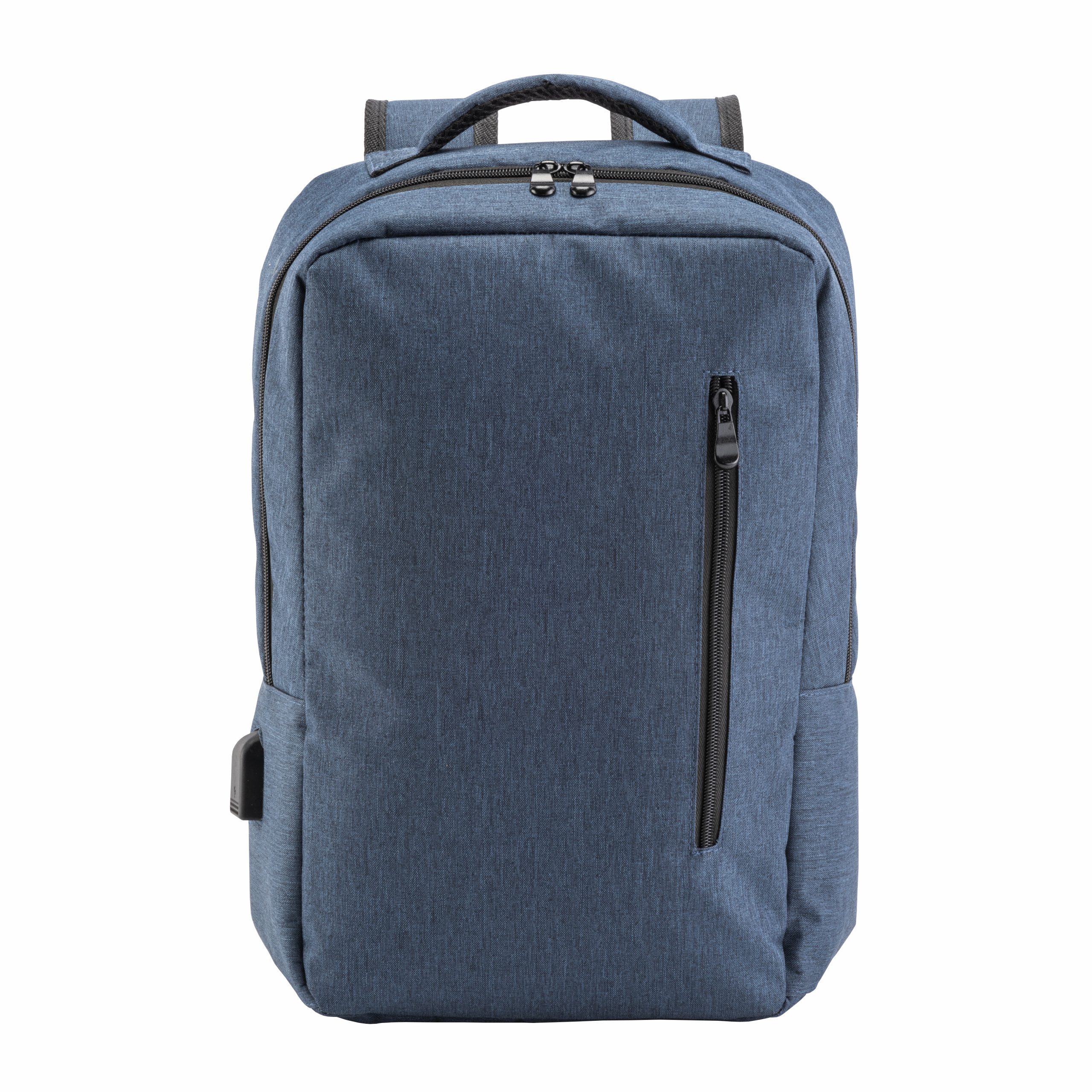 Mochila para ordenador de poliéster 300D con tres bolsillos, Azul, , , 300D MELANGE,