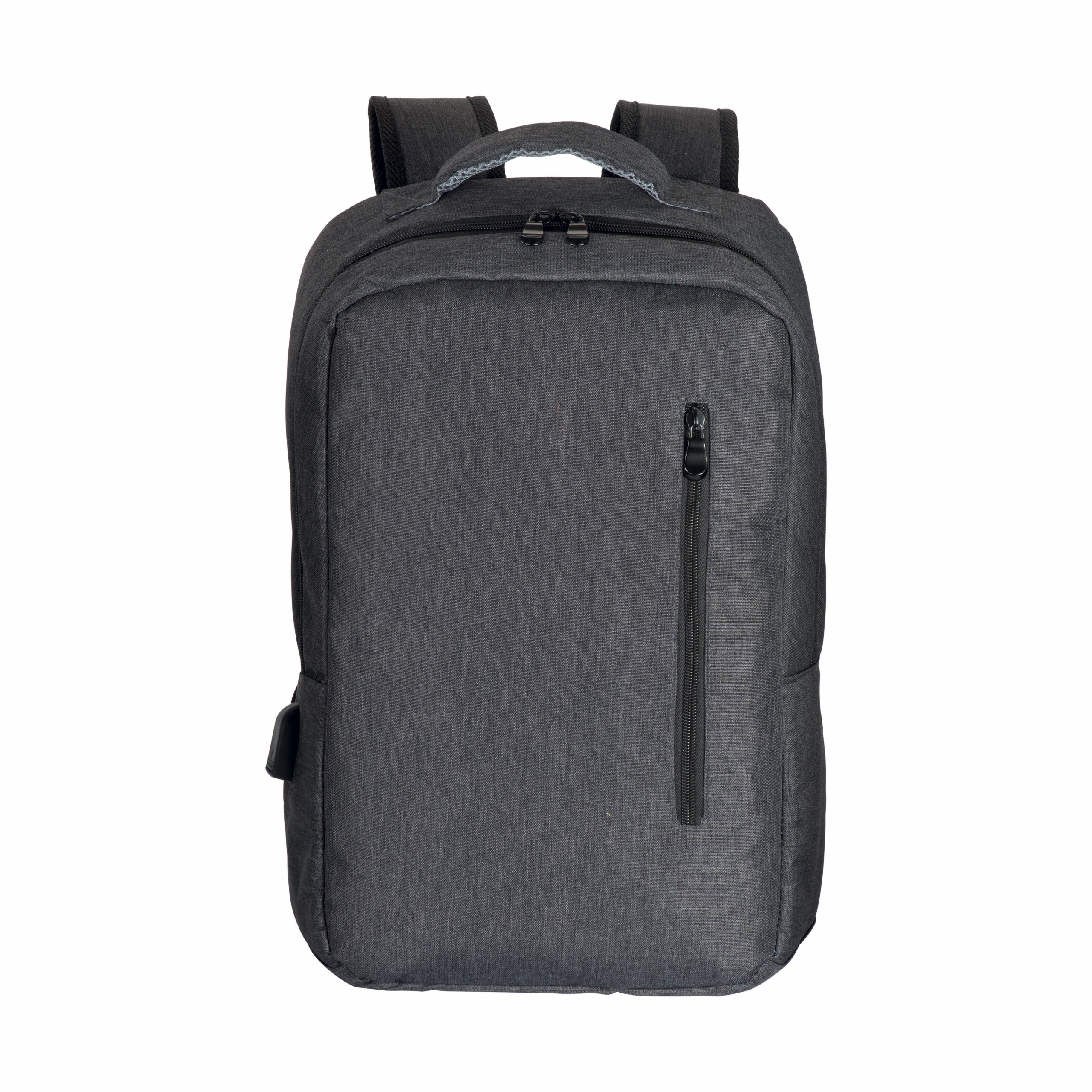 Mochila para ordenador de poliéster 300D con tres bolsillos, Gris, , , 300D MELANGE,