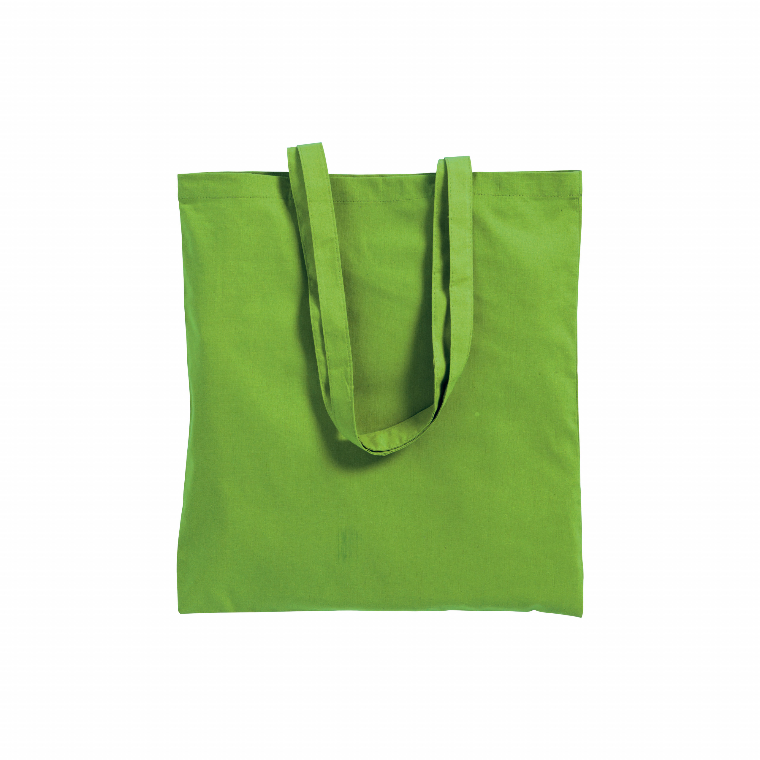 Bolsa de algodón (180 g/m2), asas largas, Verde metz, , , ,