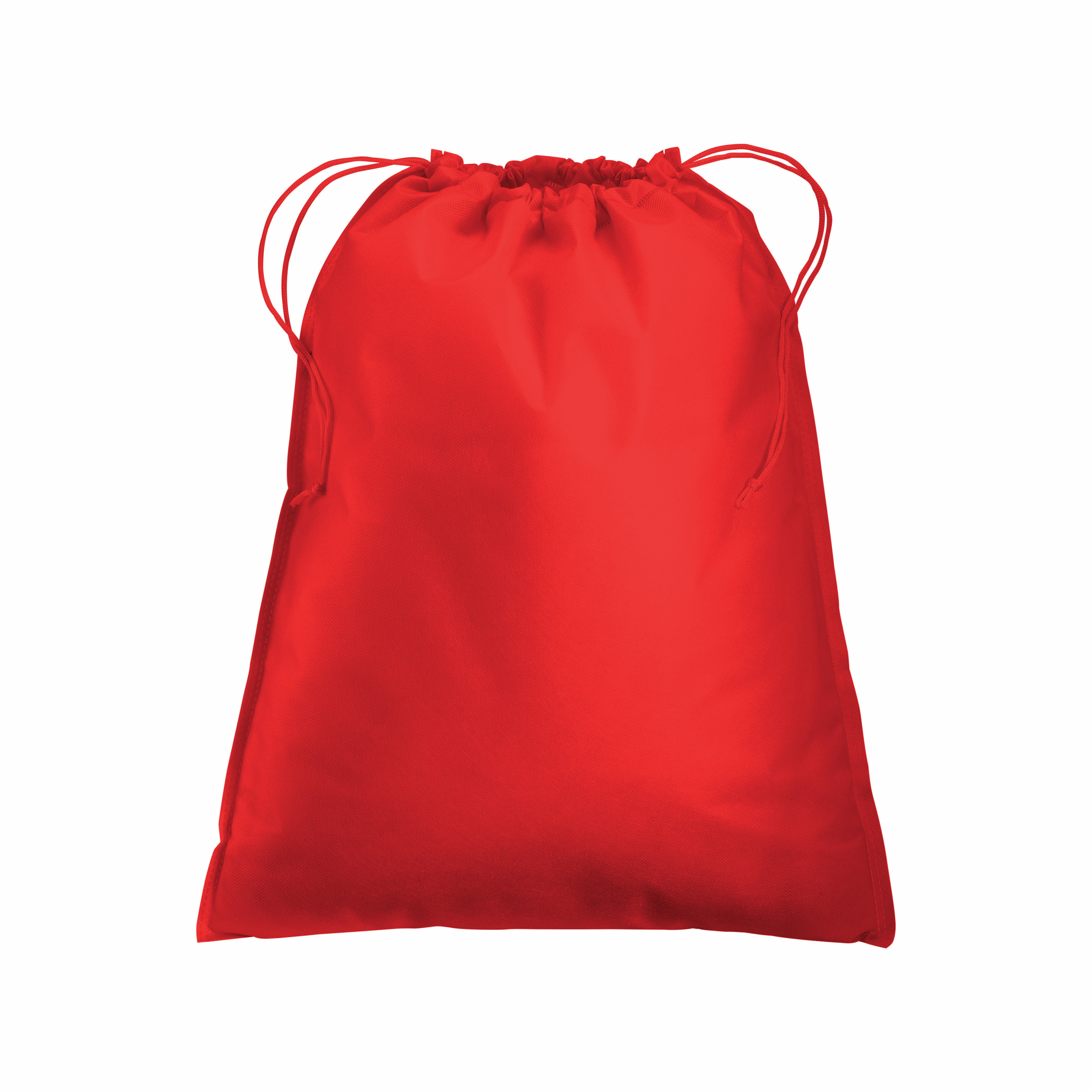 Bolsa en tejido sin tejer 80 g/m2 bolsa con cierre de hilo, 40 x 50 cm, Rojo, , , ,