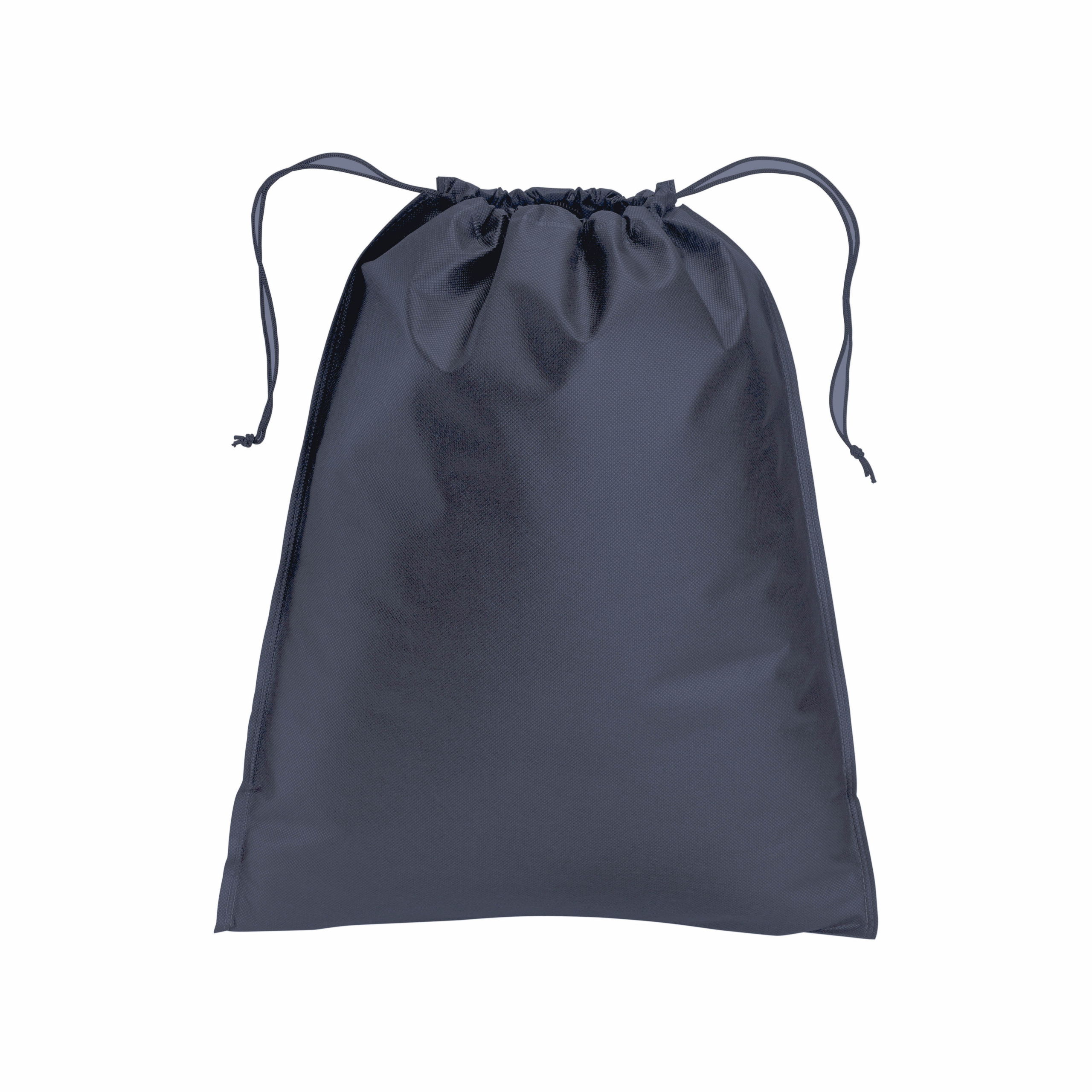 Bolsa en tejido sin tejer 80 g/m2 bolsa con cierre de hilo, 40 x 50 cm, Azul, , , ,