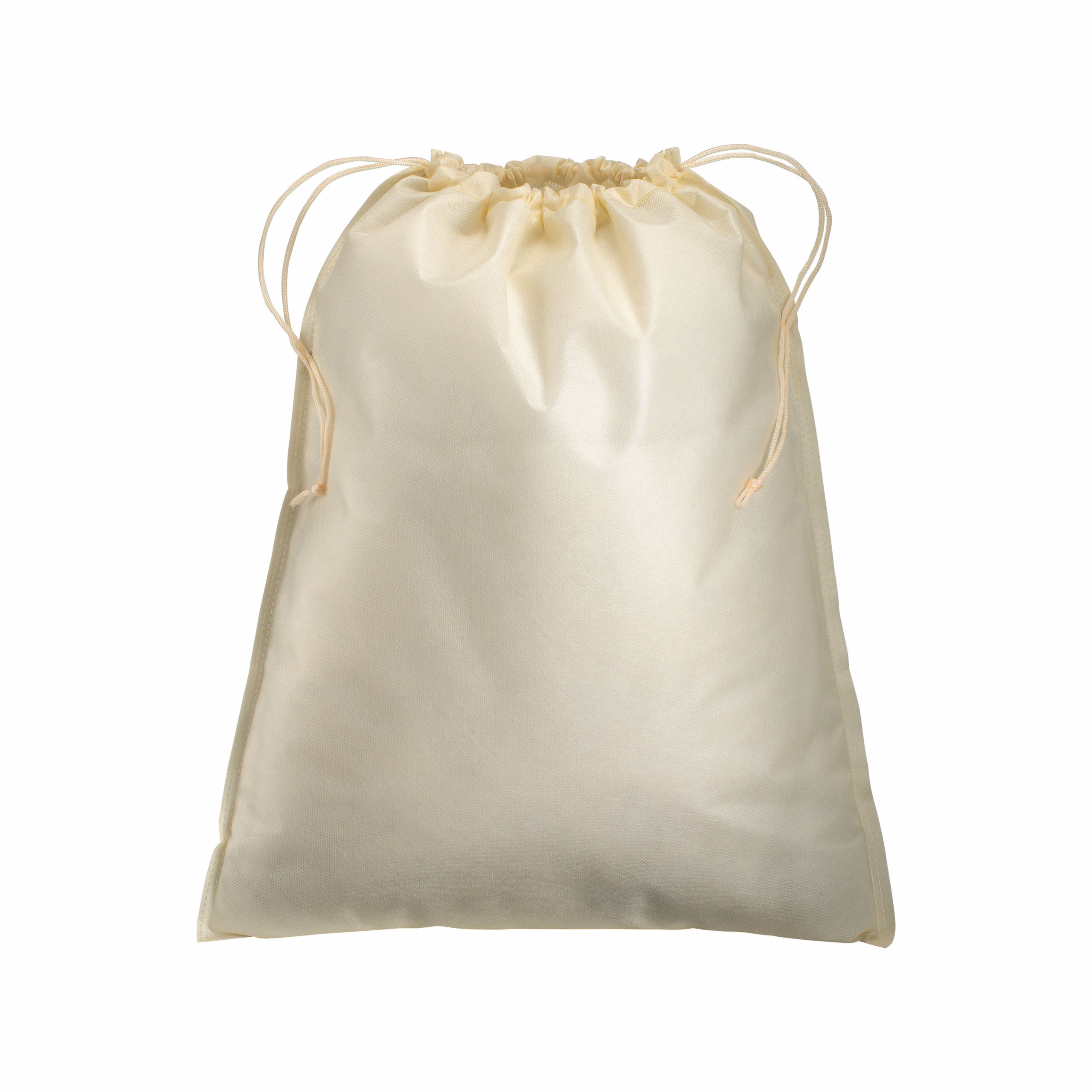 Bolsa en tejido sin tejer 80 g/m2 bolsa con cierre de hilo, 40 x 50 cm, Natural, , , ,