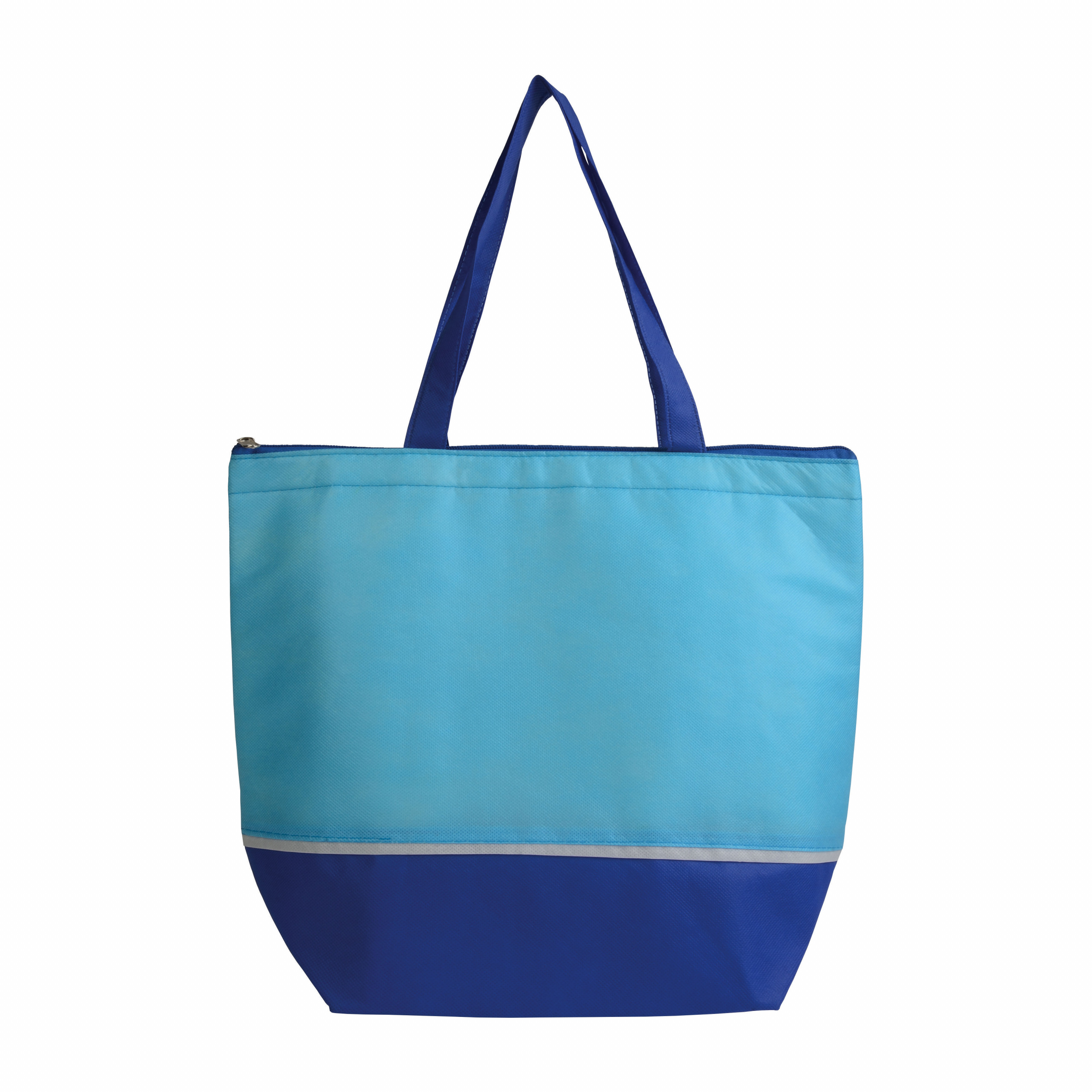Bolsa de tejido no tejido con interior plateado, Blu/azul, , , 70GSM TNT + 2MM EPE ALU FOAM,