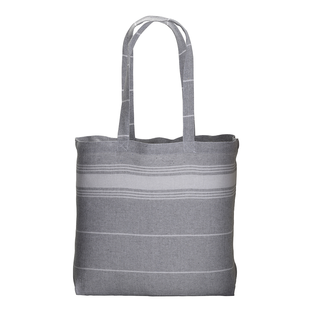Bolsa de algodón fouta 180 g/m2, asas largas, Gris, , , 180 GR/M2,