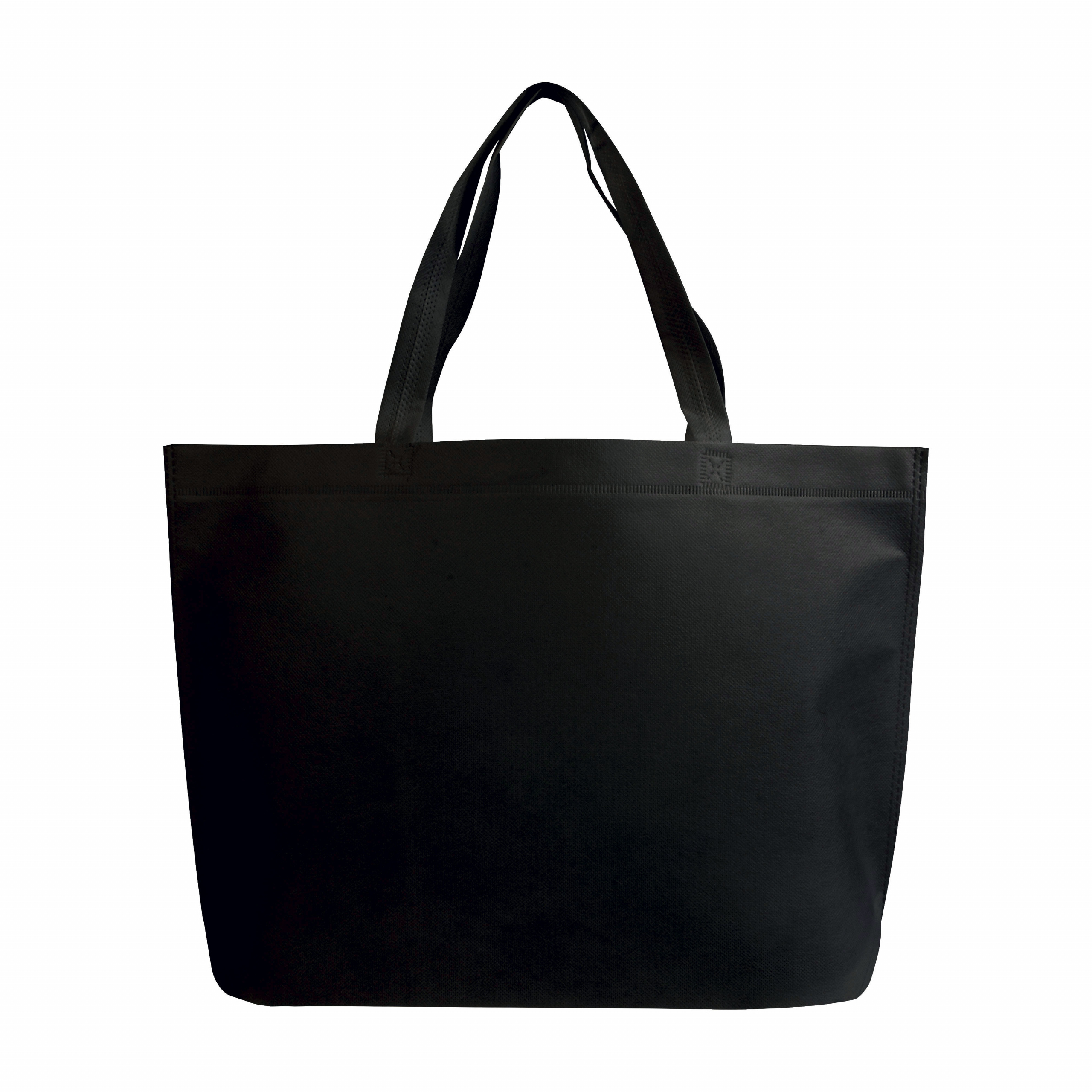 Bolso de compras termo no tejido con refuerzo en la parte inferior, Negro, , , 70 GR/M2,