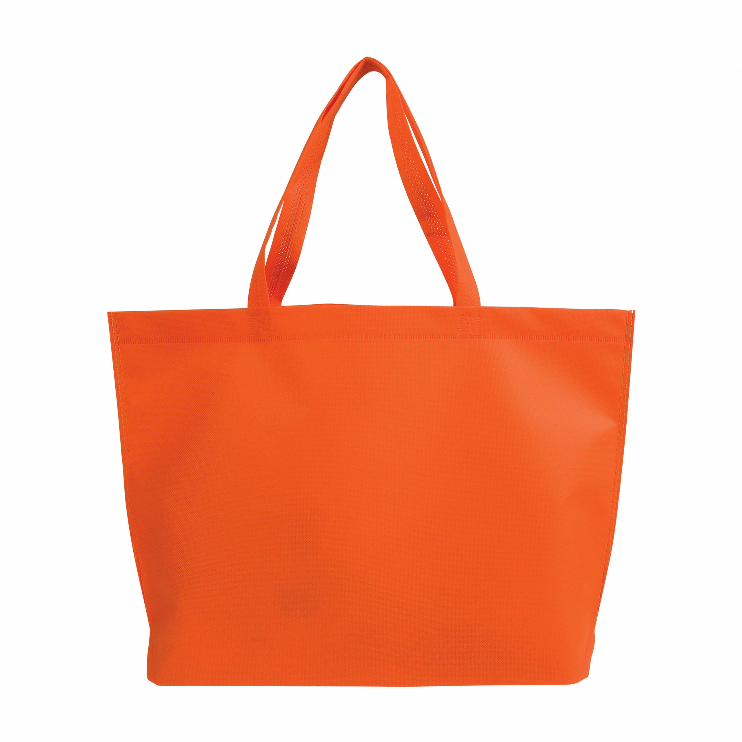 Bolso de compras termo no tejido con refuerzo en la parte inferior, Naranja, , , 70 GR/M2,