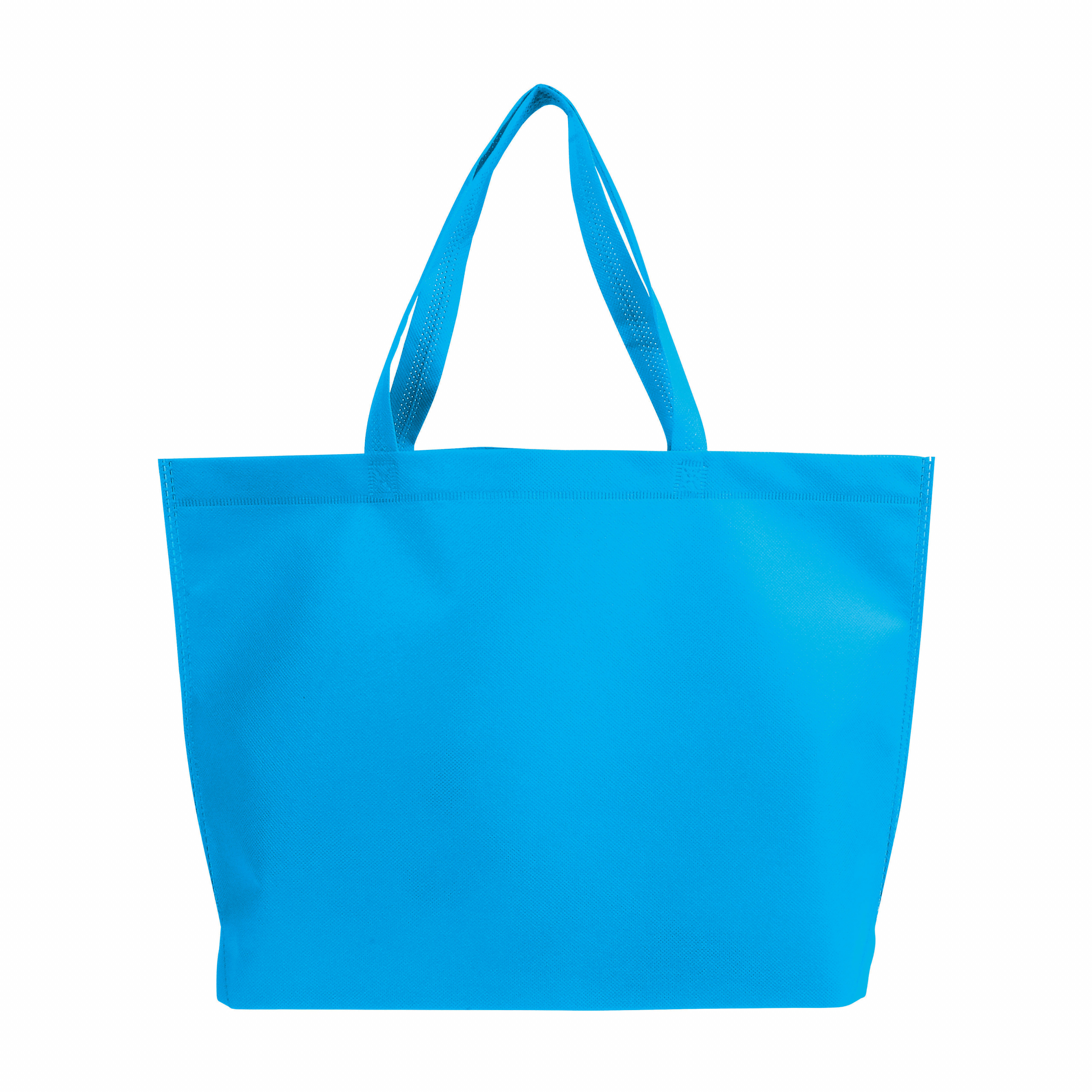Bolso de compras termo no tejido con refuerzo en la parte inferior, Celeste, , , 70 GR/M2,