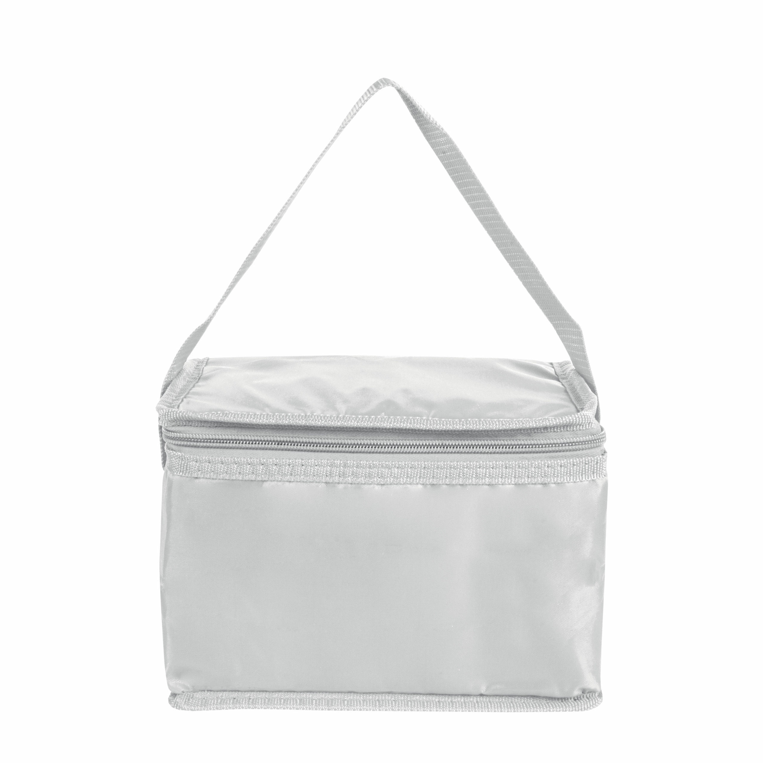 Bolsa isotérmica de poliéster 210T e interior plateado, Blanco, , , 210T,