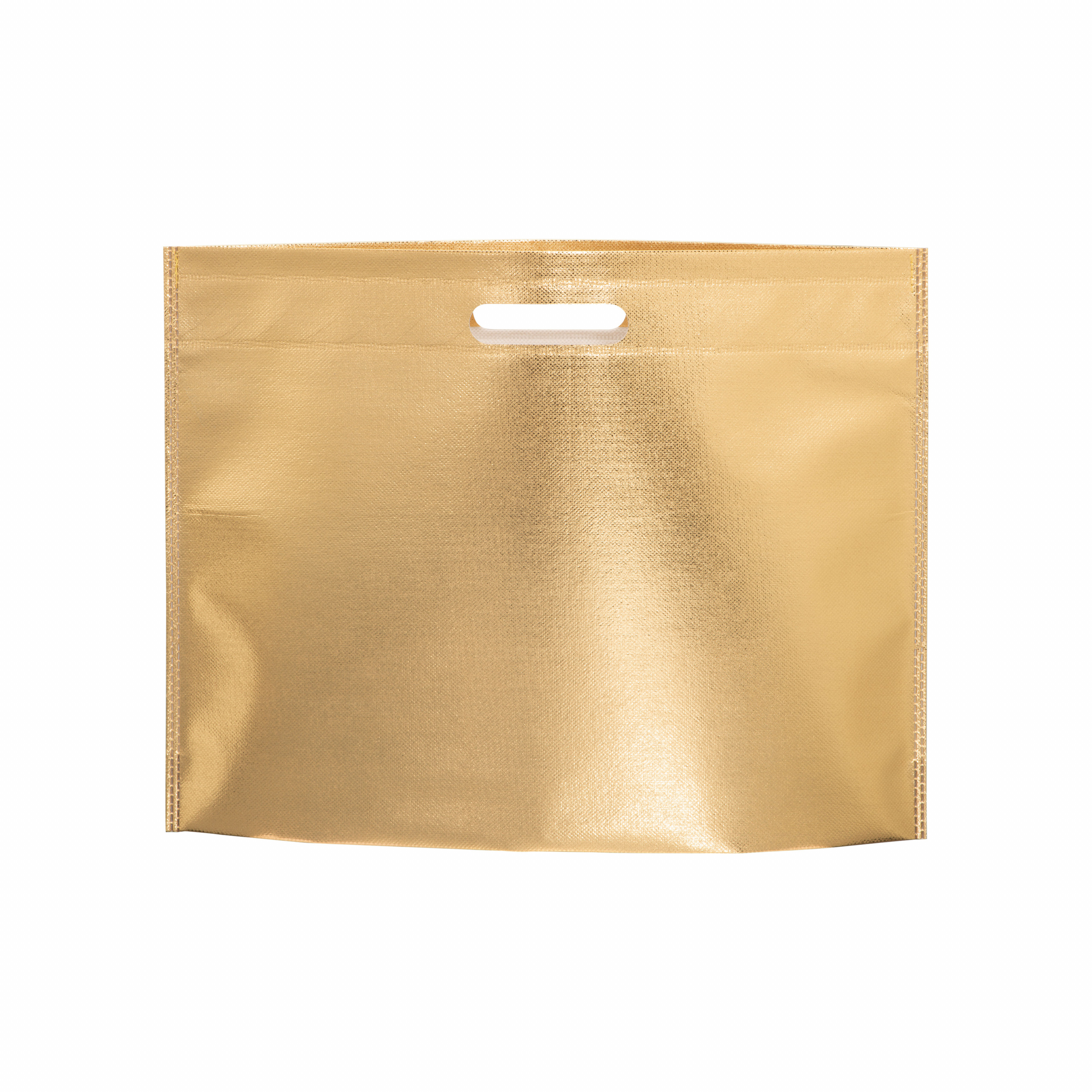 Bolsa de tejido sin tejer laminado 100 g/m2  termosoldado, Dorado, , , ,