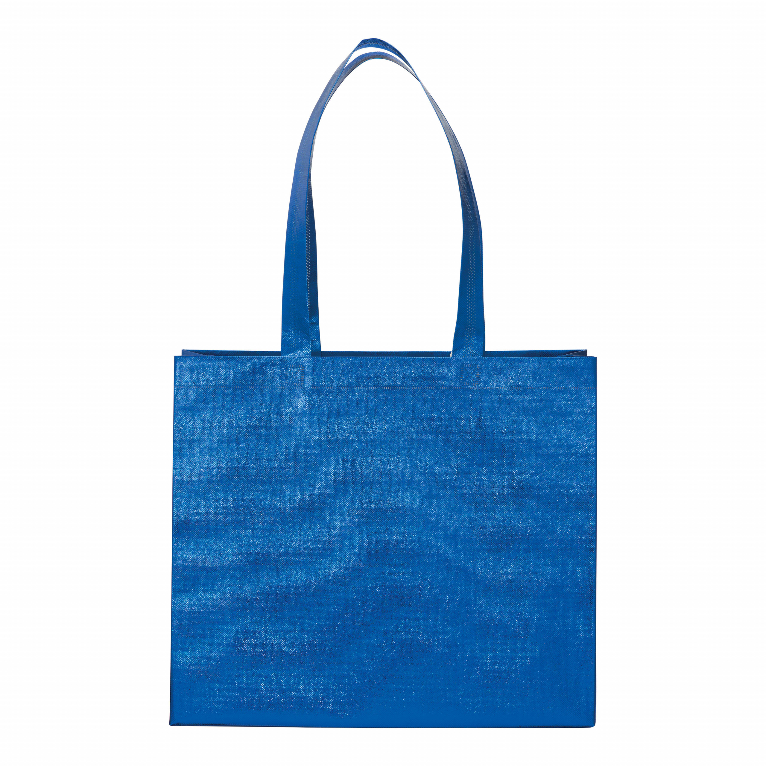 Bolsa con fuelle de tejido sin tejer laminado 100 g/m2  termosoldado, con asas largas, Royal, , , ,