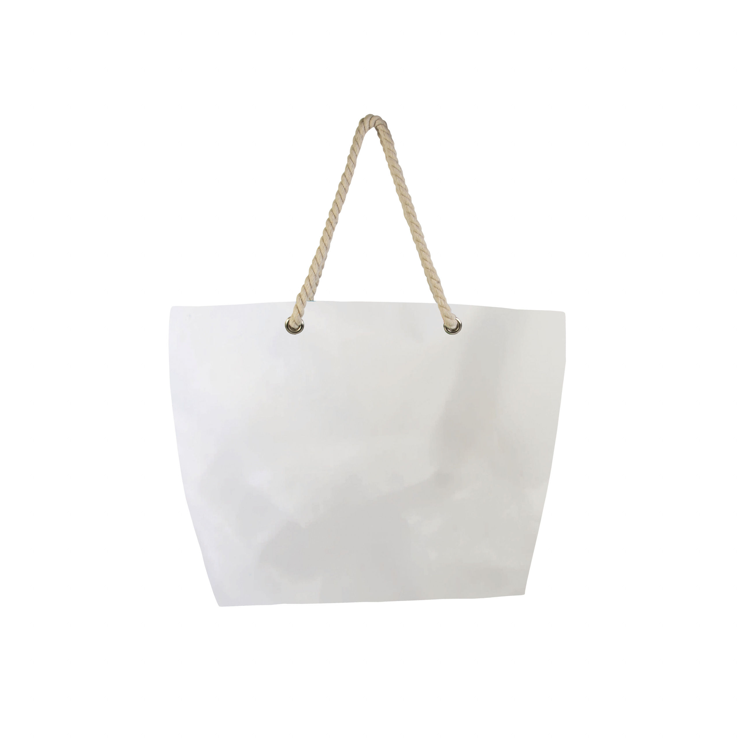 Bolsa de playa/compras de poliéster, Celeste, , , PLAIN SIDE 100% POL.300D/STRIPES S.65%COT/35% POLY,