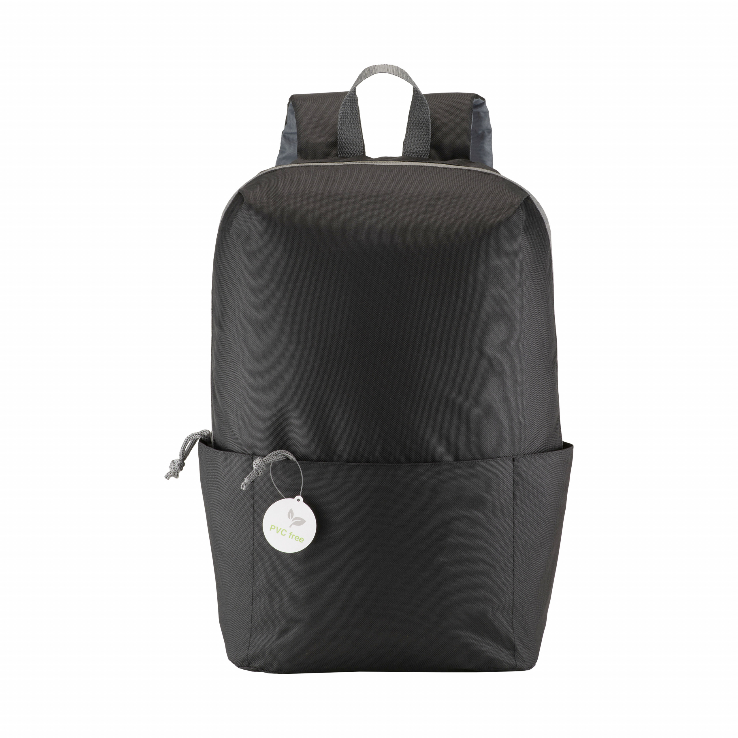 Mochila de 4 bolsillos de poliéster sin PVC con cuatro bolsillos, espalda ajustable, Negro, , , 600D POLYESTER,