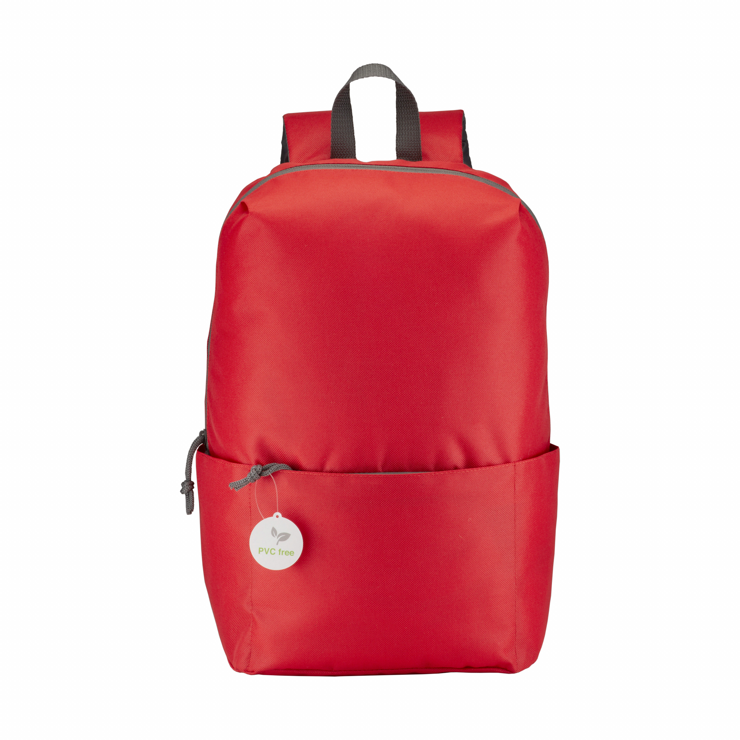 Mochila de 4 bolsillos de poliéster sin PVC con cuatro bolsillos, espalda ajustable, Rojo, , , 600D POLYESTER,