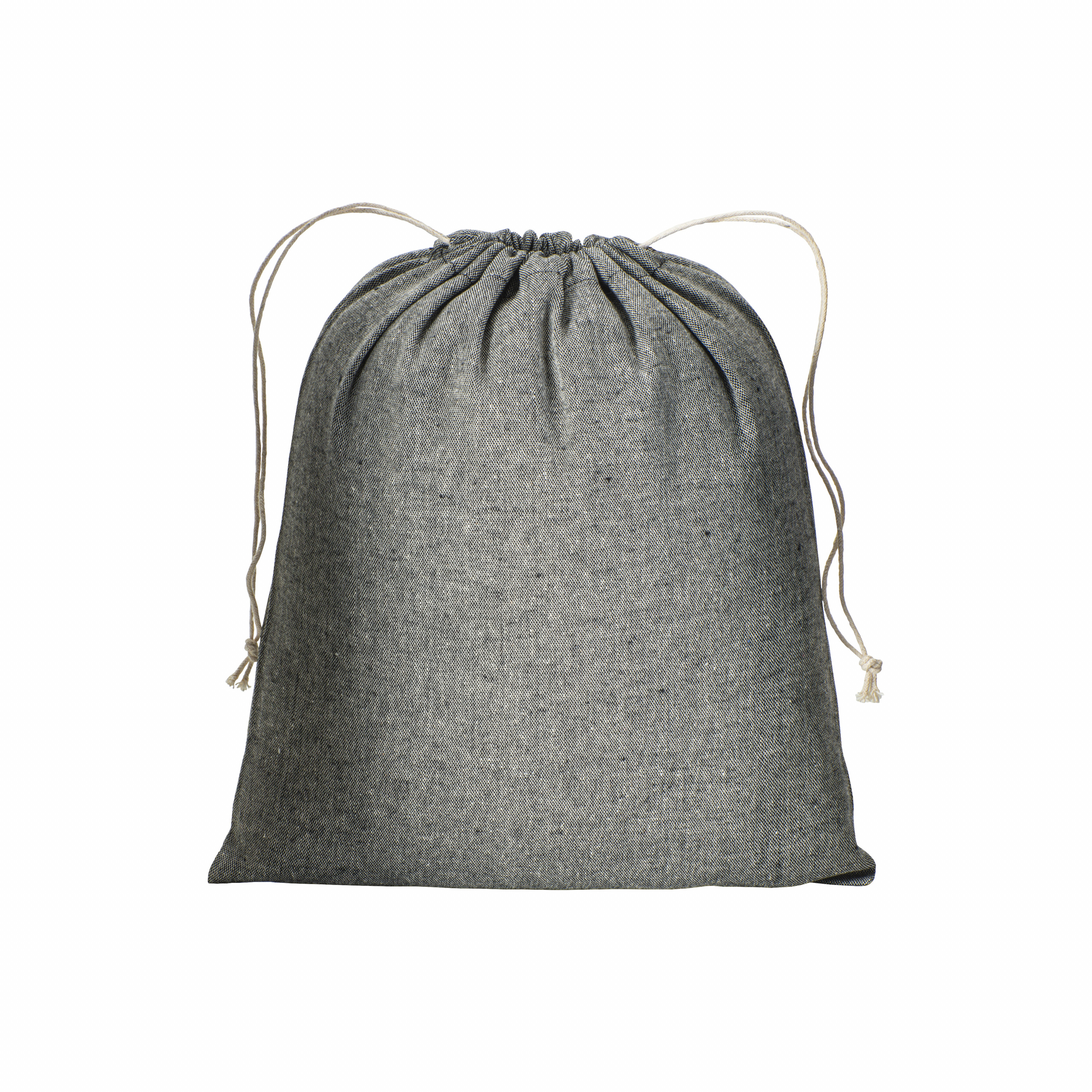 Mochila de algodón reciclado 150g / m2, 25 x 30 cm, Negro, , , 150 GMS,