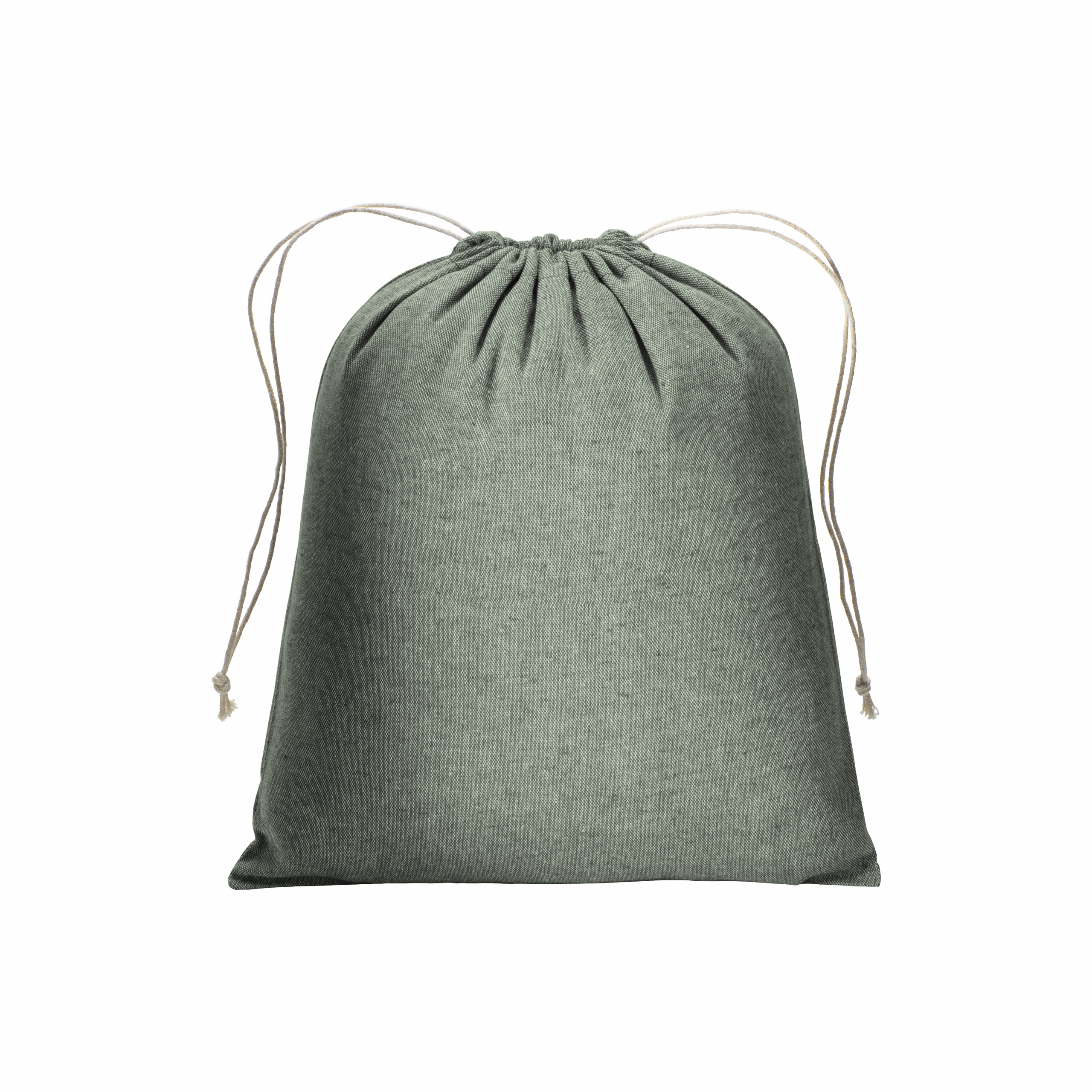 Mochila de algodón reciclado 150g / m2, 25 x 30 cm, Verde, , , 150 GMS,