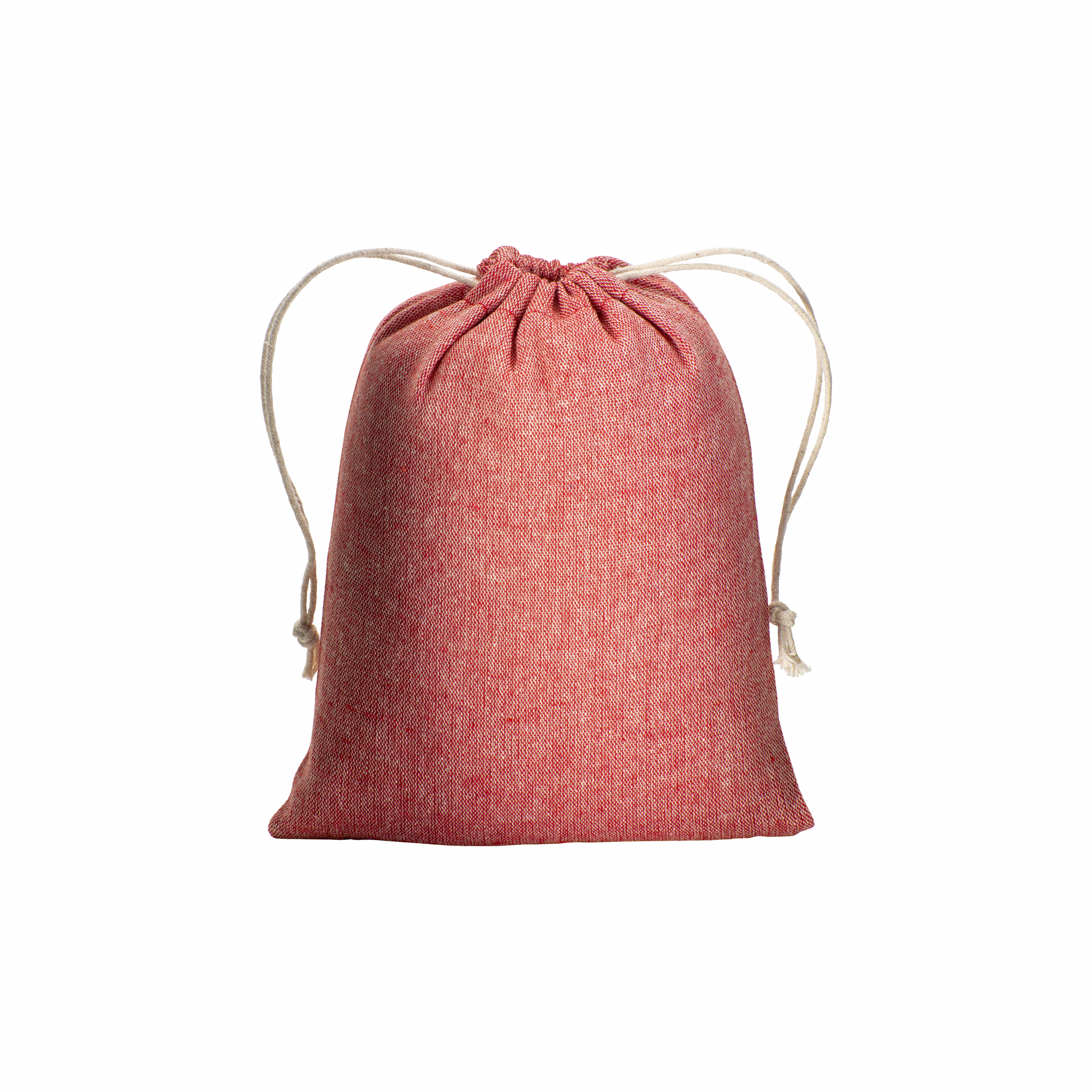 FastInk | Bolso no tejido de 80 g / m2 con cuerdas, 50 x 75 cm, Negro, , , 80GR/M2, Mochila de algodón reciclado 150g / m2, 15 x 20 cm, Rojo, , , 150 GSM,