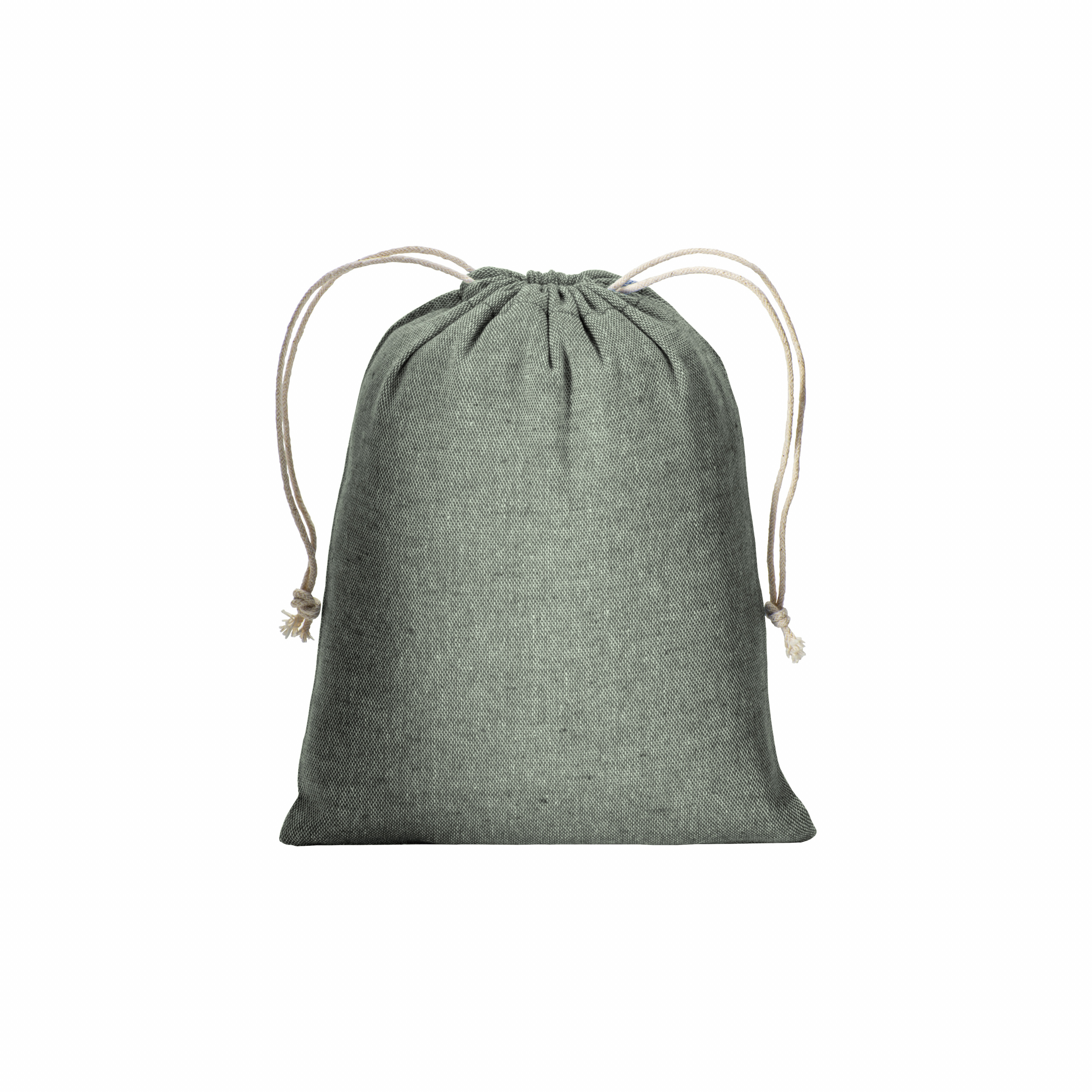 Mochila de algodón reciclado 150g / m2, 15 x 20 cm, Verde, , , 150 GSM,