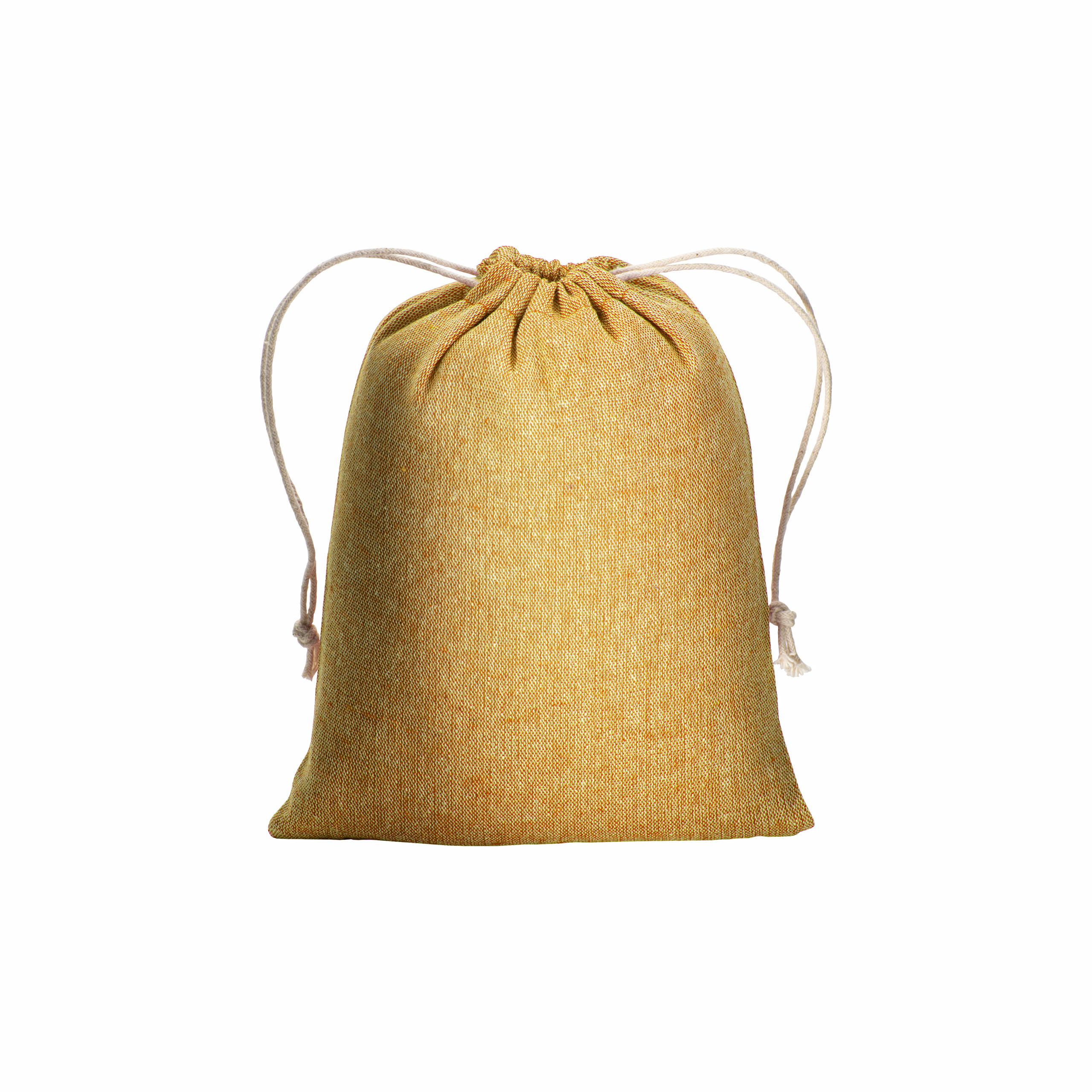 Mochila de algodón reciclado 150g / m2, 15 x 20 cm, Amarillo, , , 150 GSM,