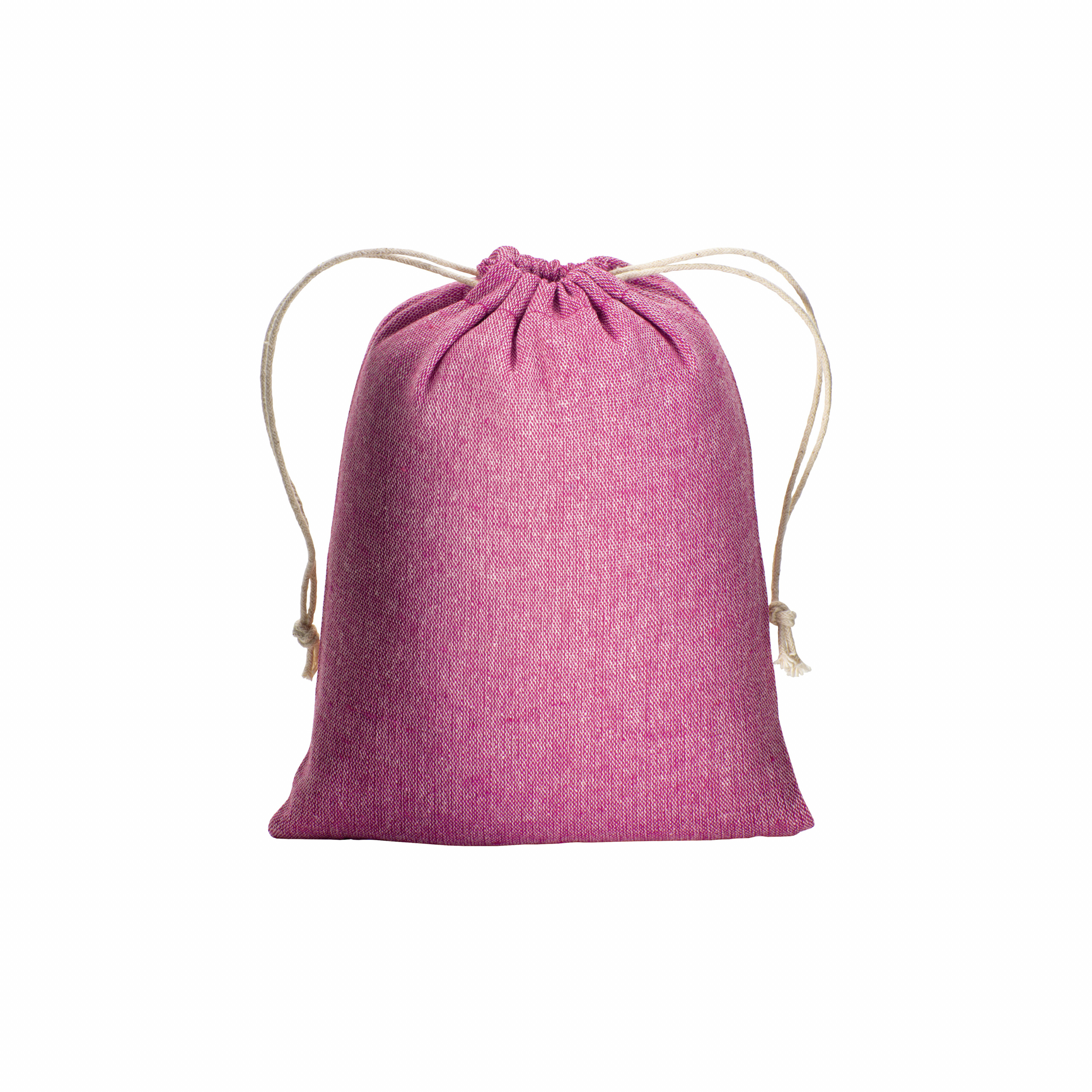 Mochila de algodón reciclado 150g / m2, 15 x 20 cm, Rosado, , , 150 GSM,
