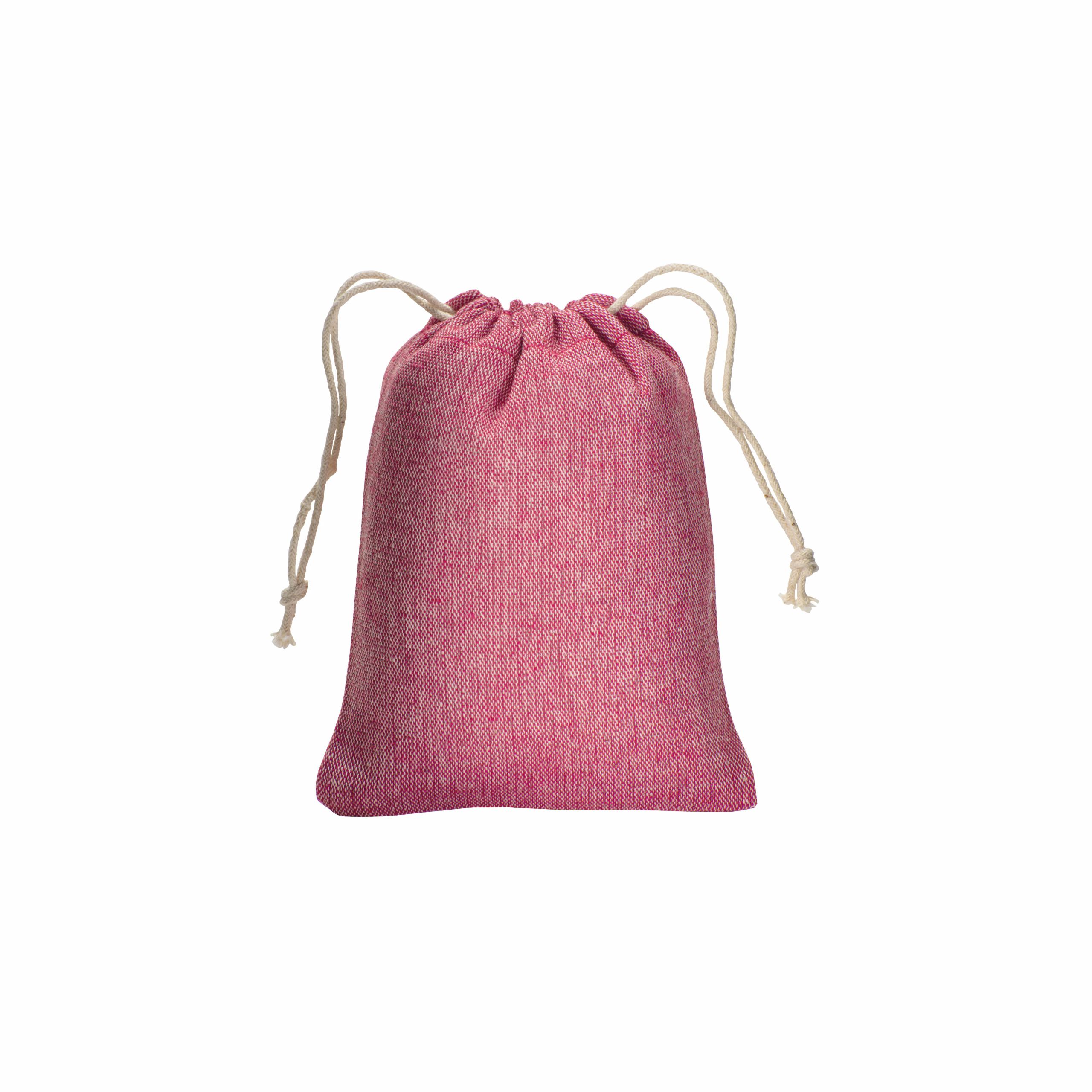 Mochila de algodón reciclado 150g / m2, 10 x 14 cm, Rosado, , , 150 GSM,