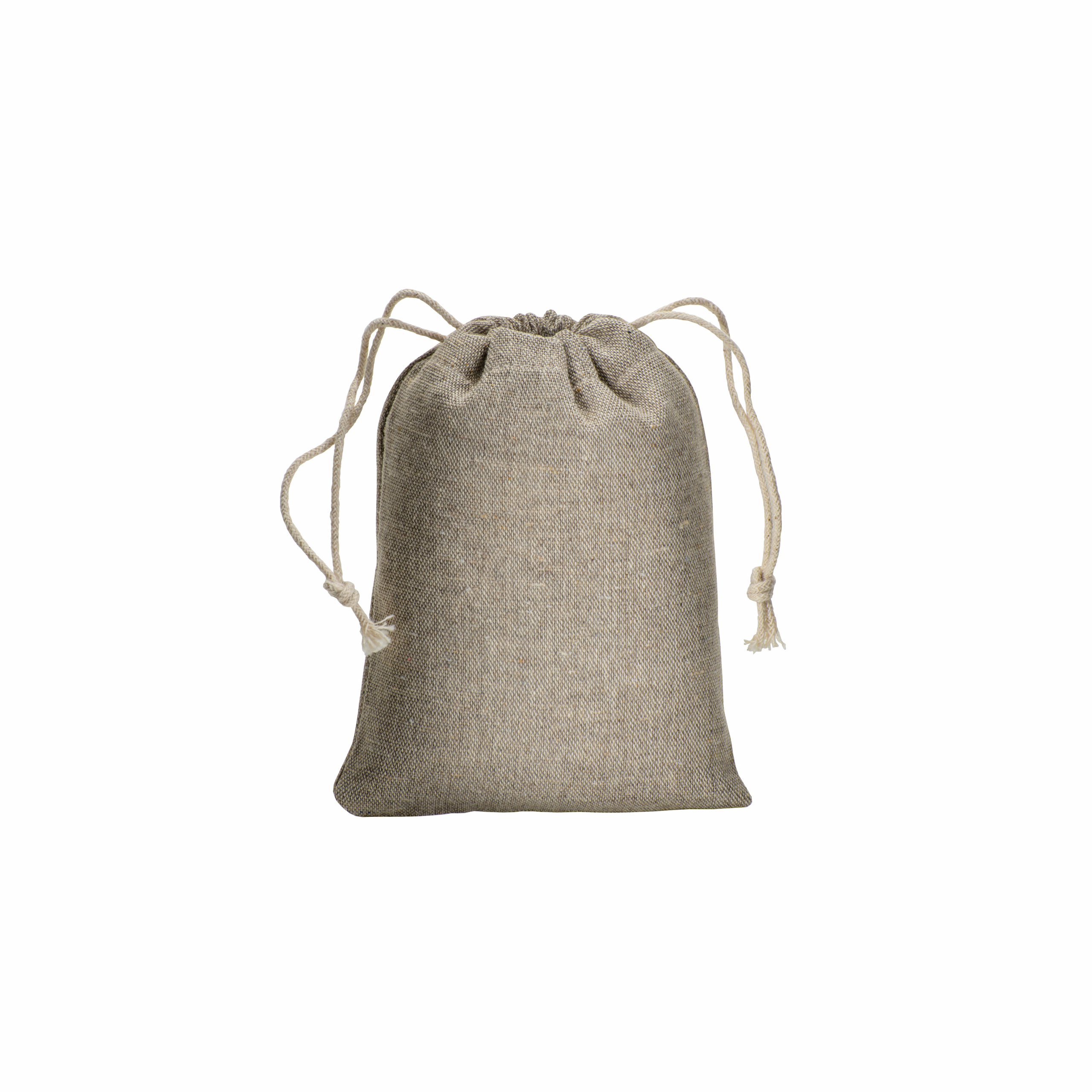 Mochila de algodón reciclado 150g / m2, 10 x 14 cm, Natural, , , 150 GSM,