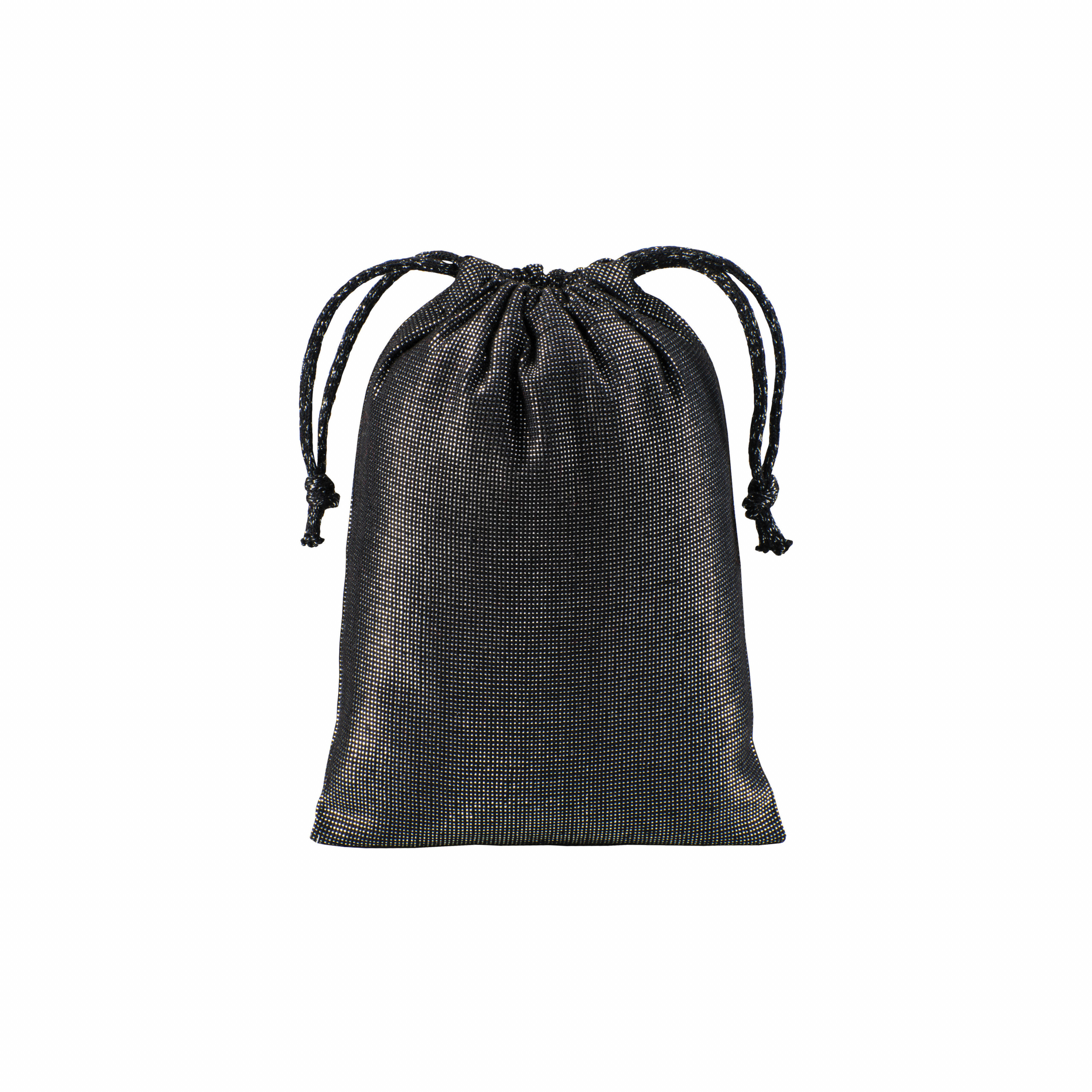 Mochila en polialgodón brillante 150g / m2, 15X20 cm, Negro, , , 150 GSM M2,