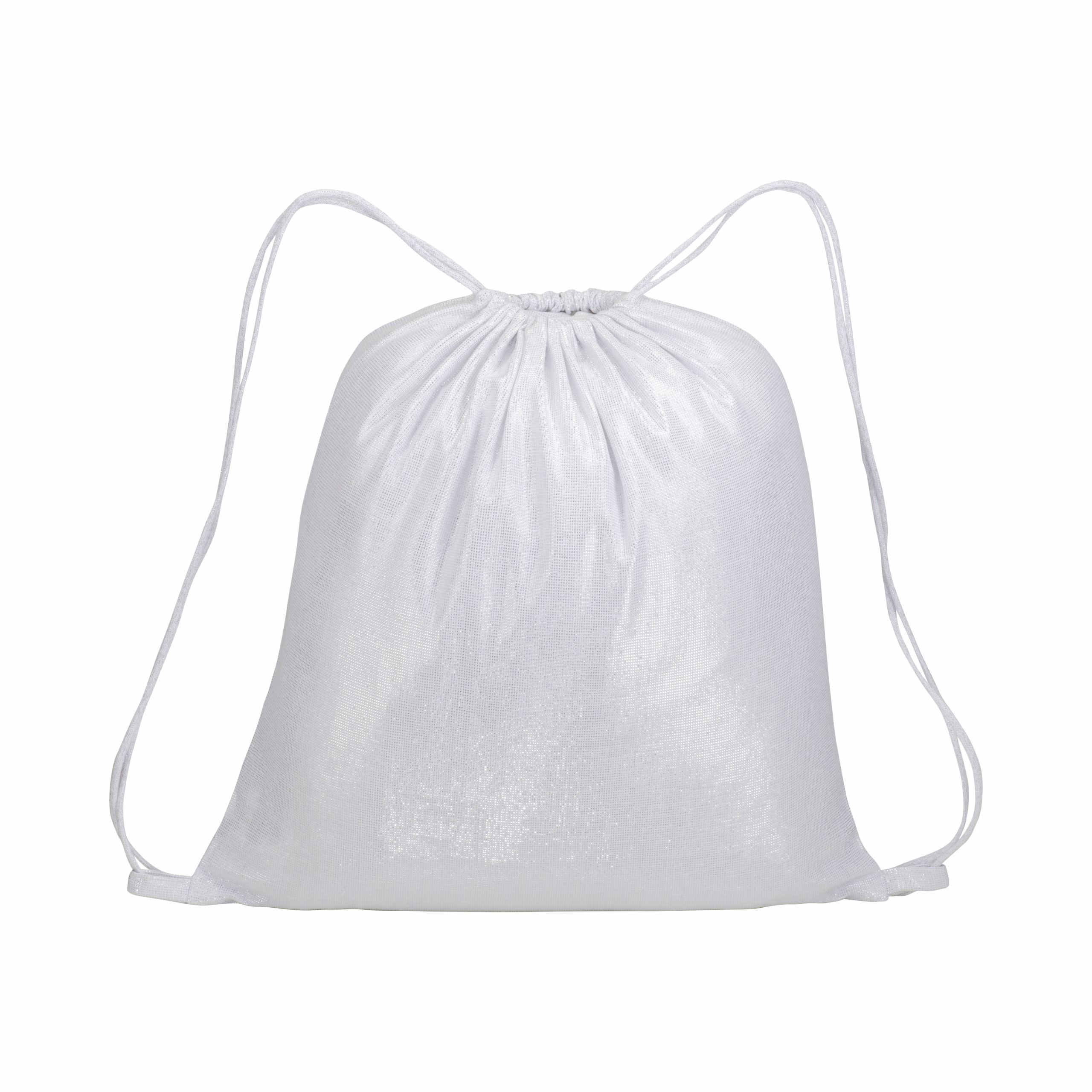 Mochila en polialgodón brillante 150 g / m2, Blanco, , , 150 GSM M2,