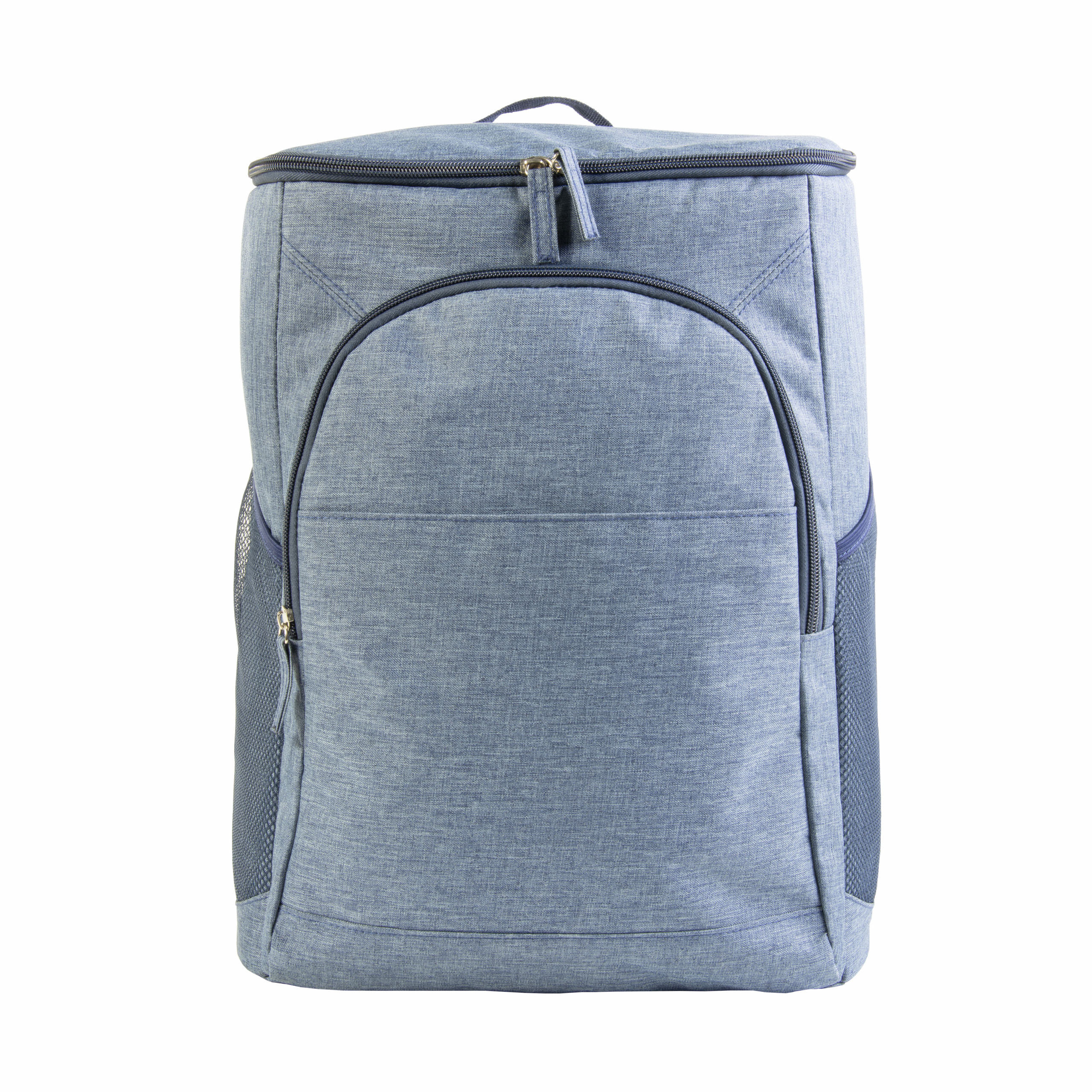 Mochila nevera en poliéster 300D jaspeado, interior acolchado de PEVA, Azul, , , ,